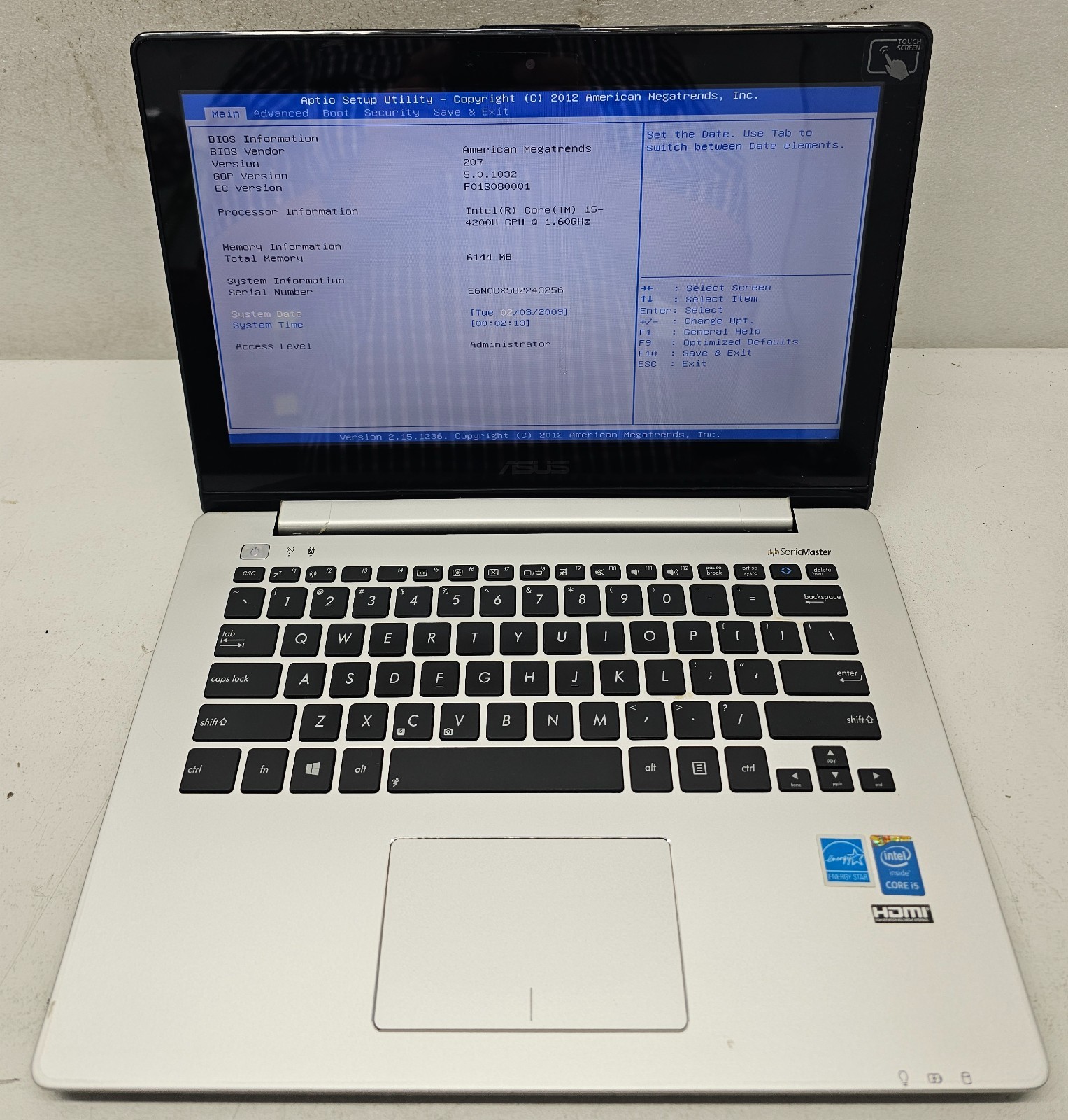 ASUS VivoBook Q301LA-BSI5T17 Laptop Intel Core i5-4200U 6GB RAM NO HD/OS (FL)