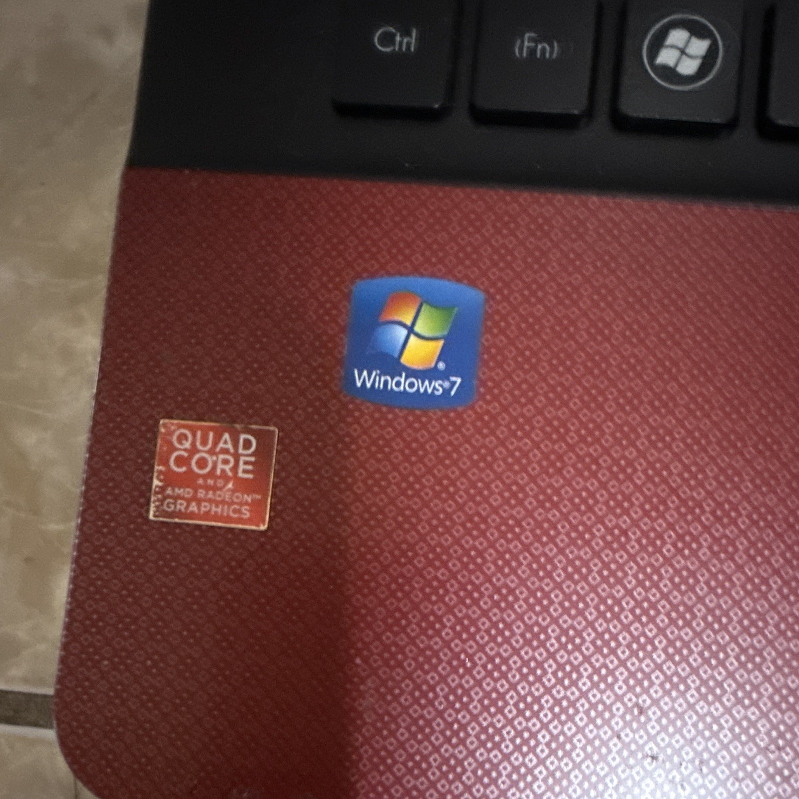 Gateway 15.6in Windows 7 Laptop AMD A-Series Radeon Graphics Webcam Red/Black