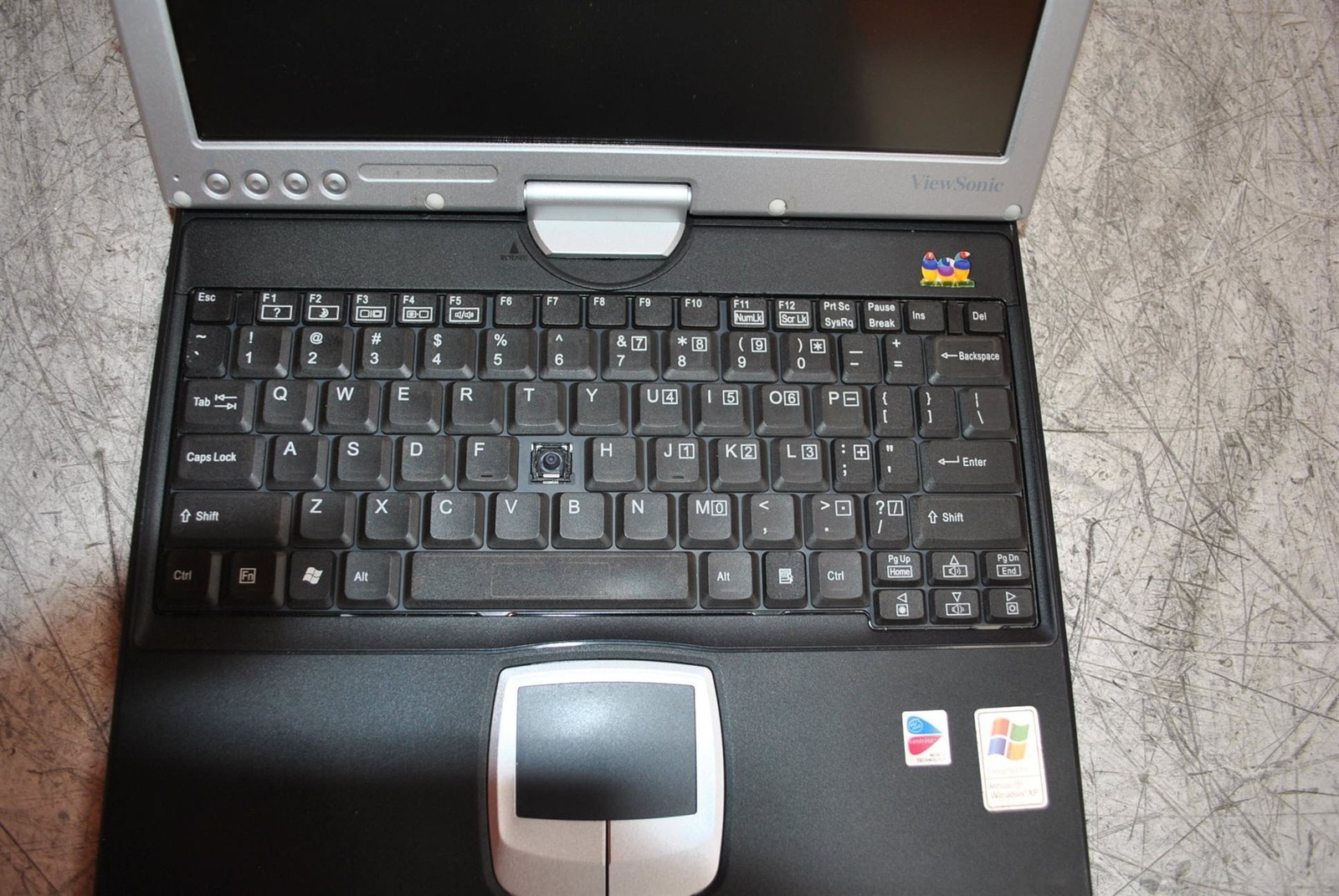 Bad Trackpad ViewSonic TPCV1250 Laptop Intel Pentium M 1GHz 768MB 0HD AS-IS