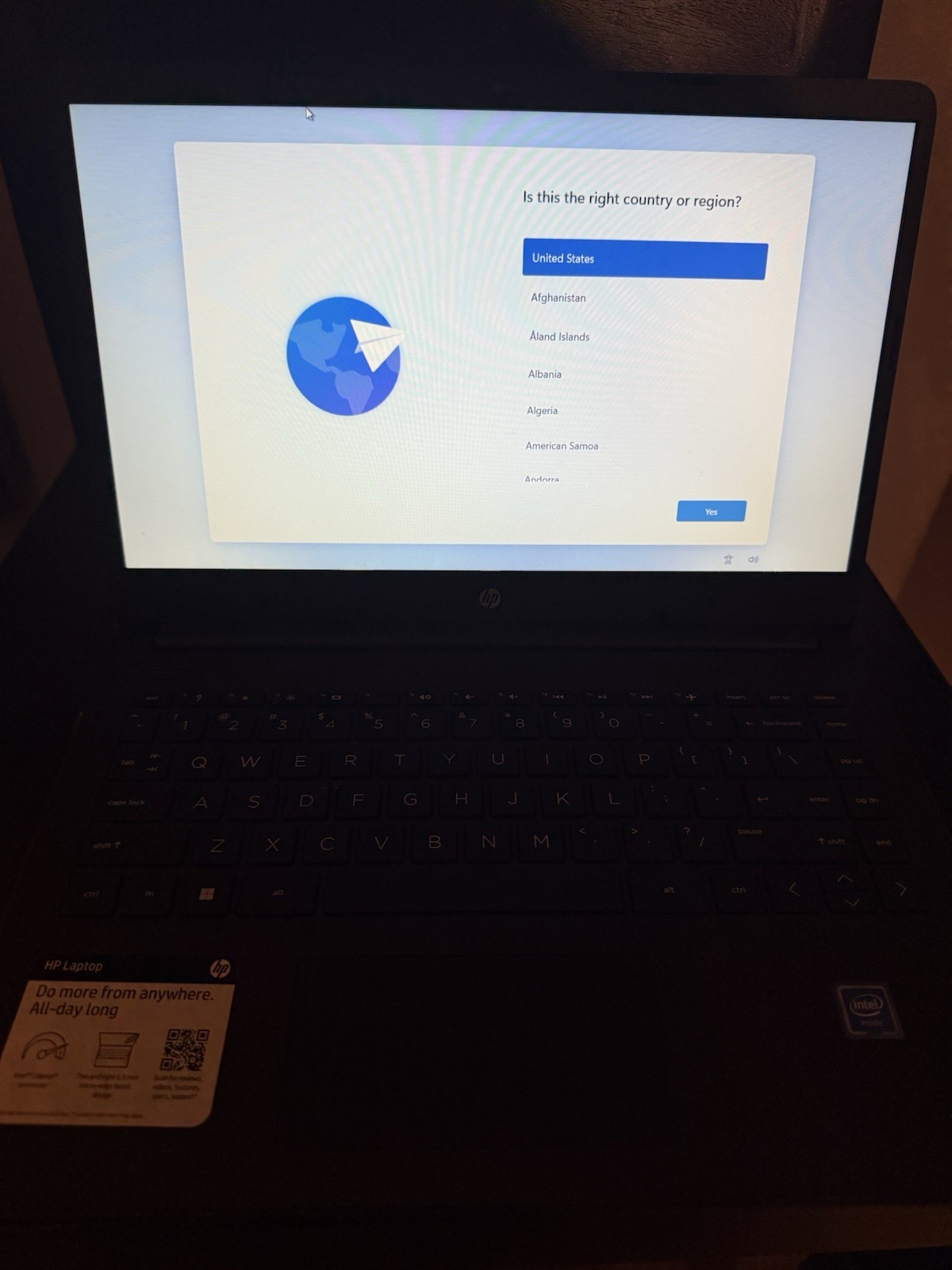 HP Notebook Laptop Intel Processor Integrated Graphics Black