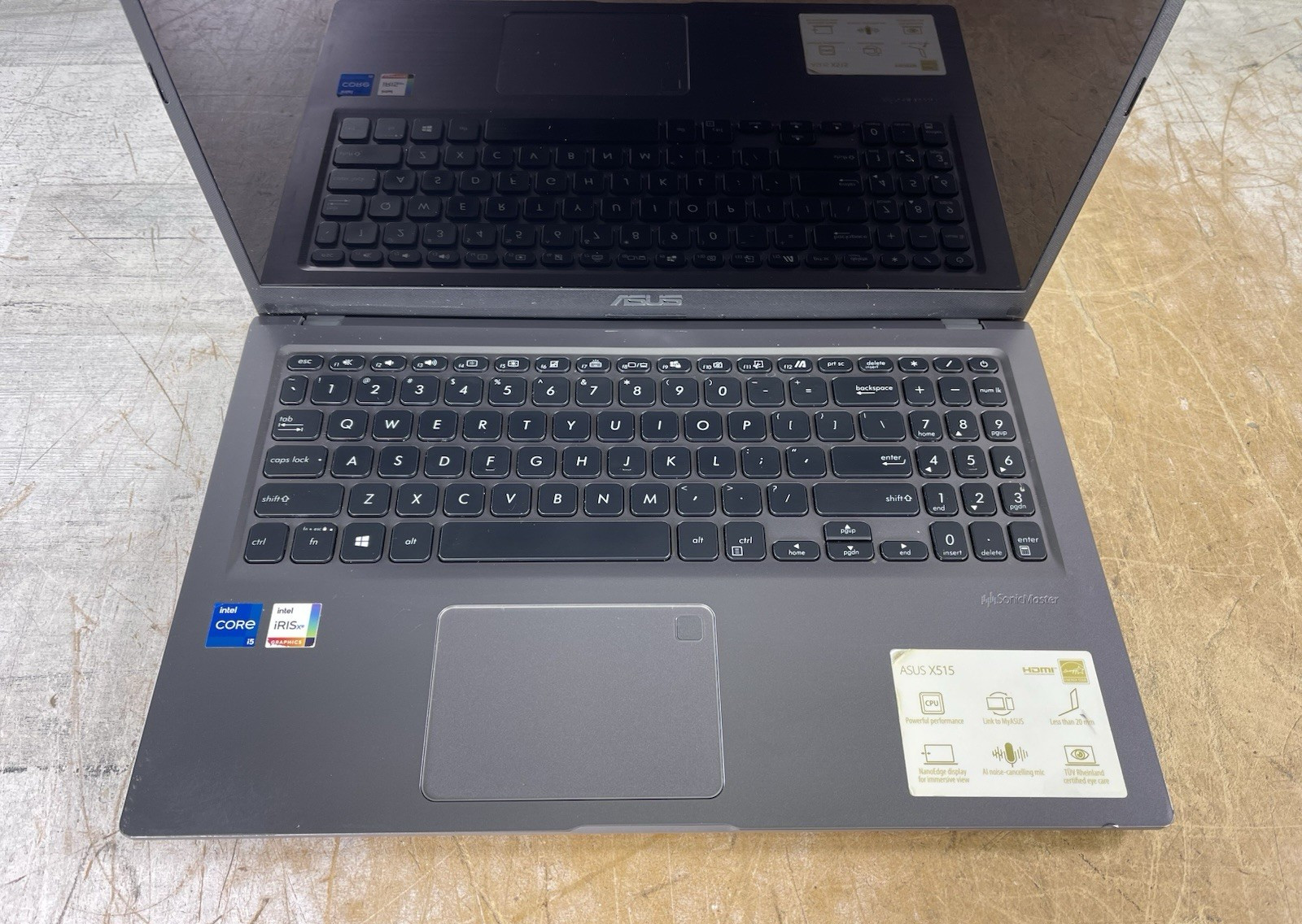 ASUS VIVOBOOK R565E i5-1135G7 @ 2.40GHz, 20GB RAM, NO HDD/OS