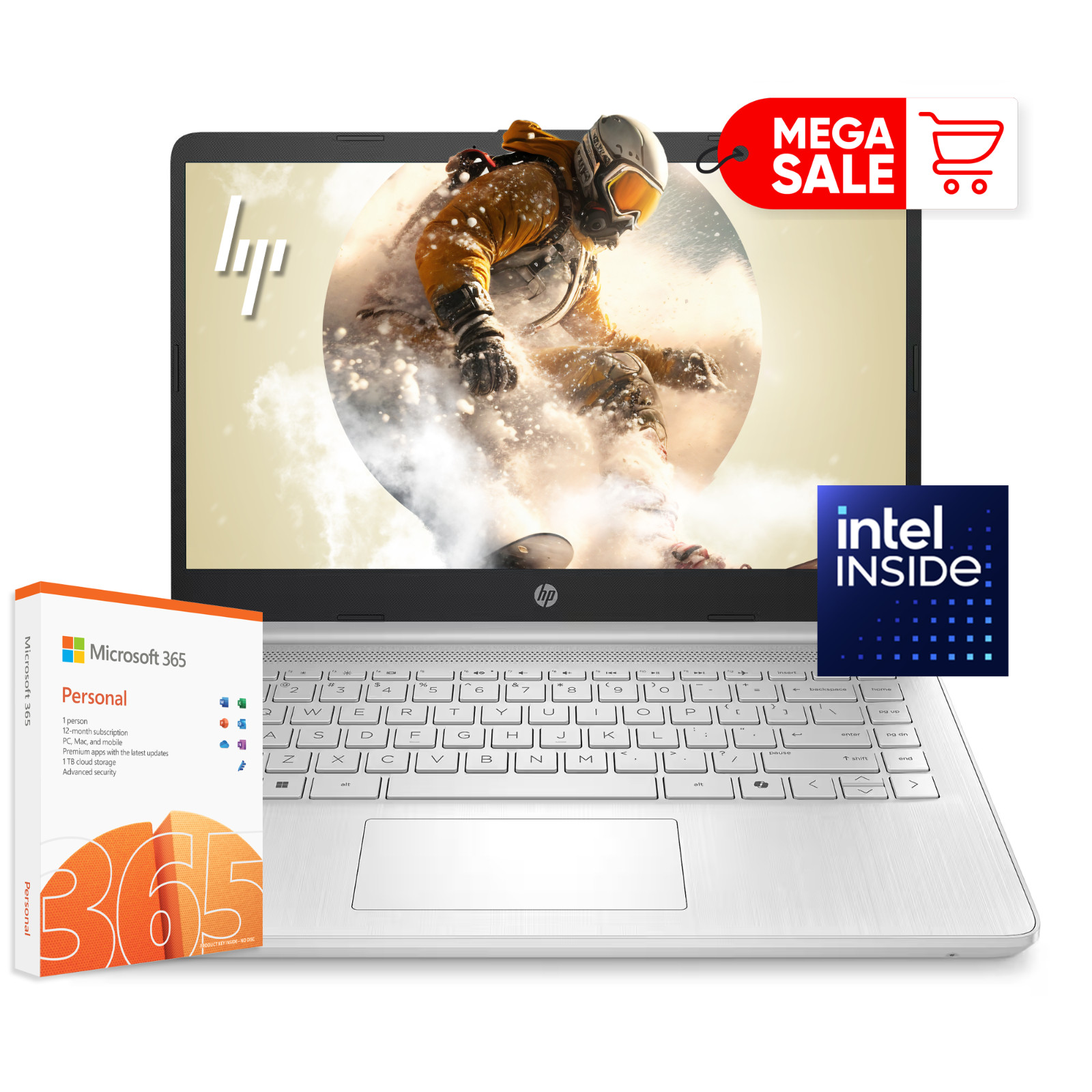 2026 Newest HP Laptop 14″ Quad-Core Intel Processor 8GB RAM 528GB Storage Win 11