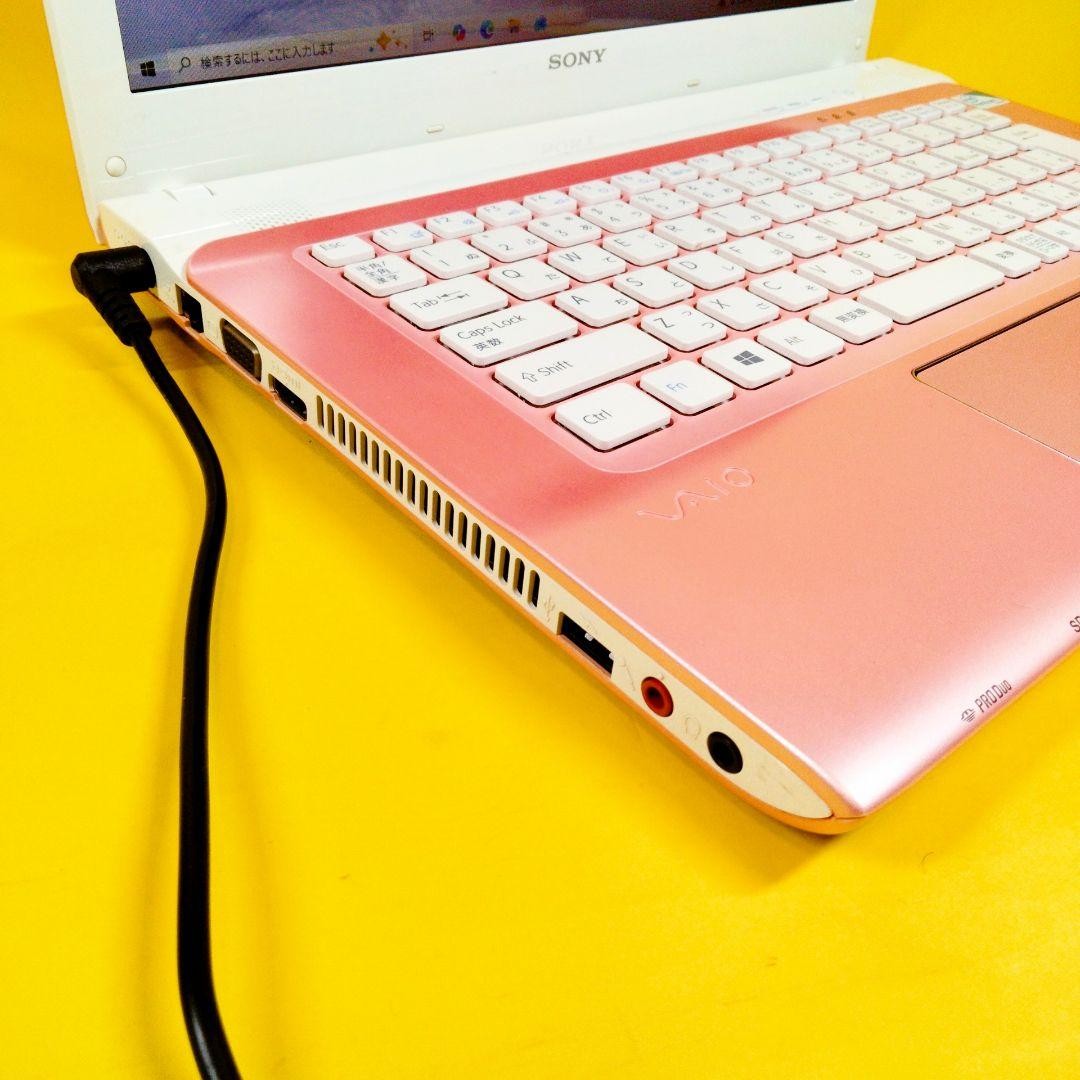 Sony VAIO Pink 14 Inch Laptop Pentium 4GB RAM 750GB HDD DVD WiFi Windows 10