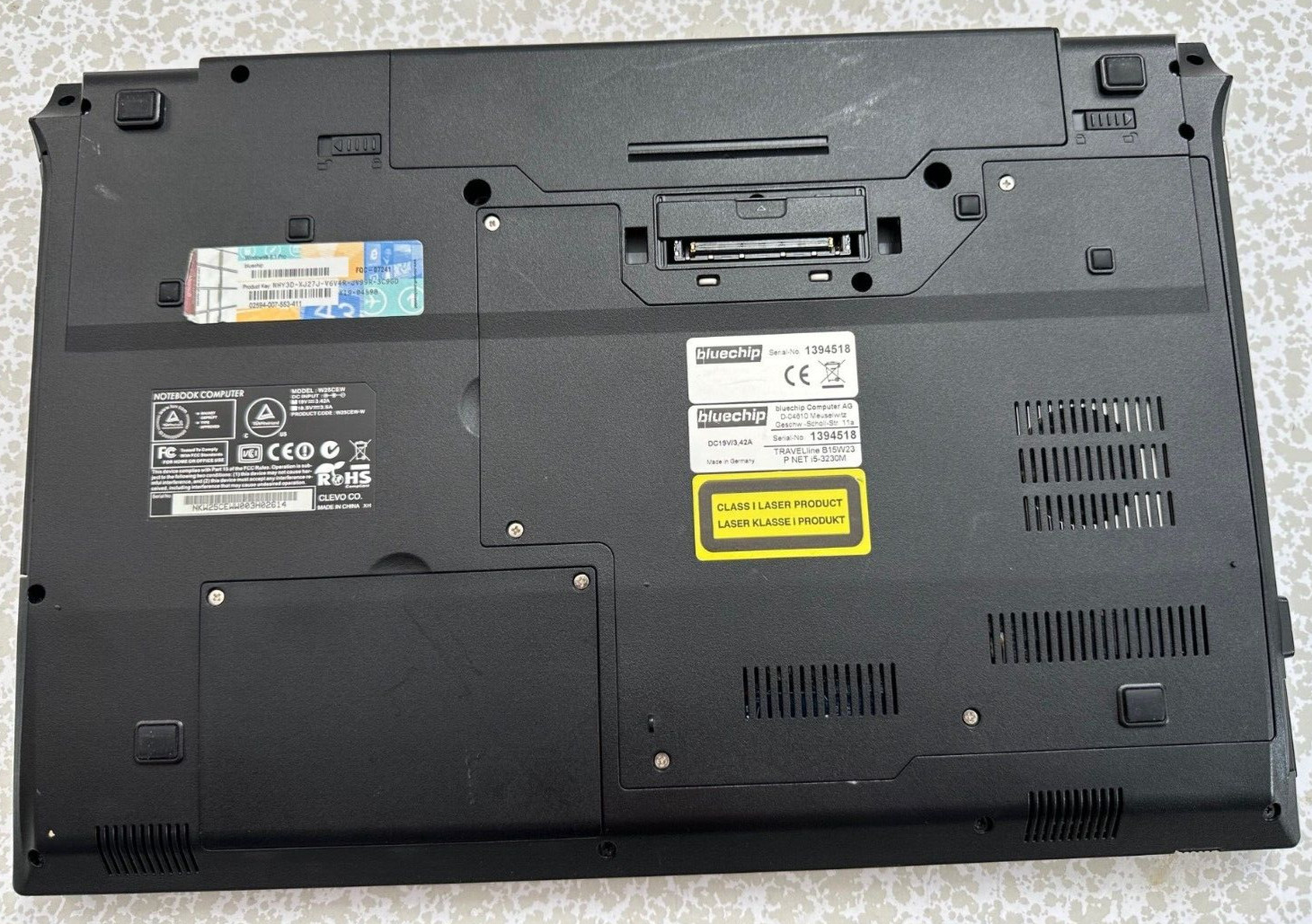 Proline Professional W25CEW Intel Core i3, 128GB SSD, 12GB RAM 15 inch Laptop