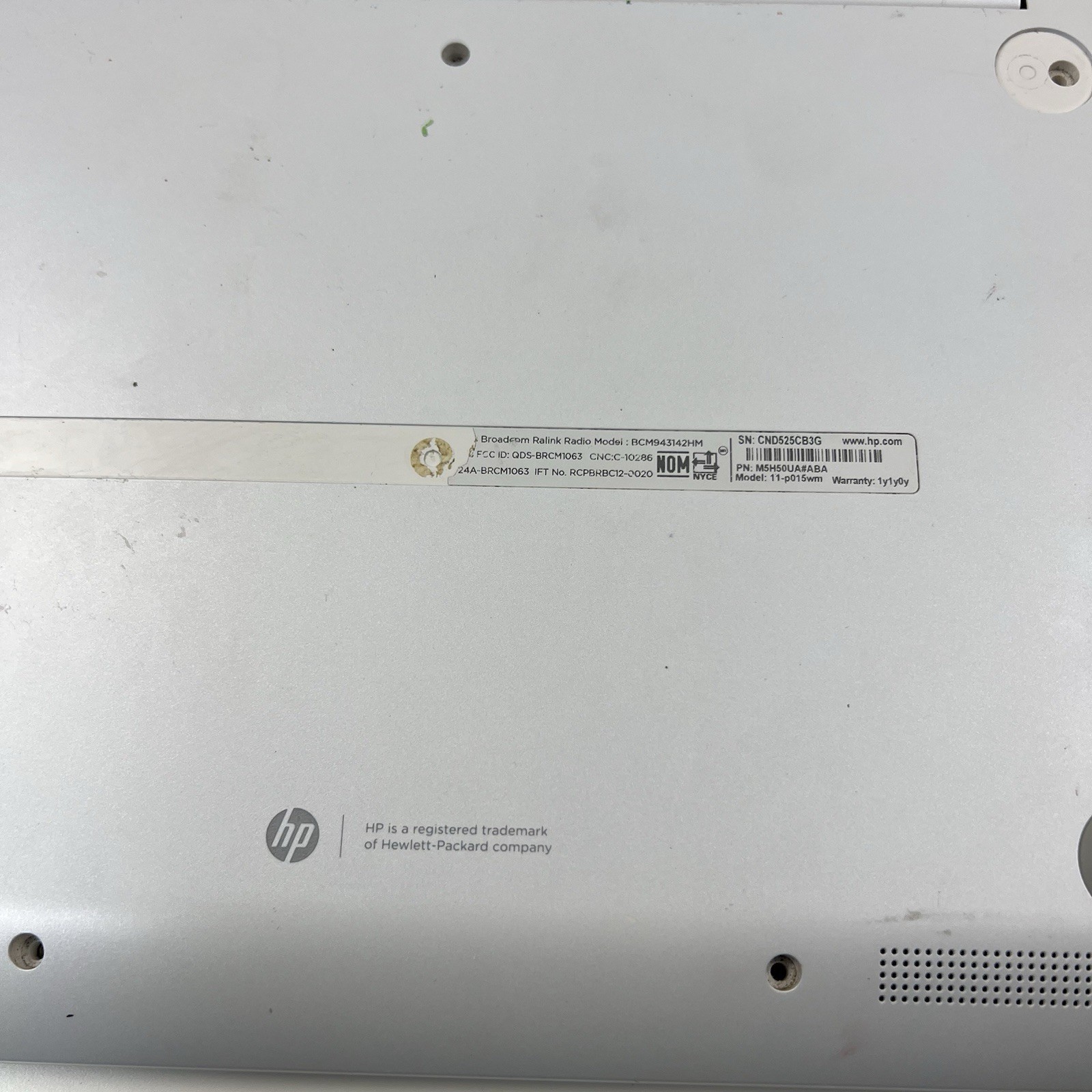 Lot of 5 Mixed HP Toshiba Laptops, FOR PARTS OR REPAIRS