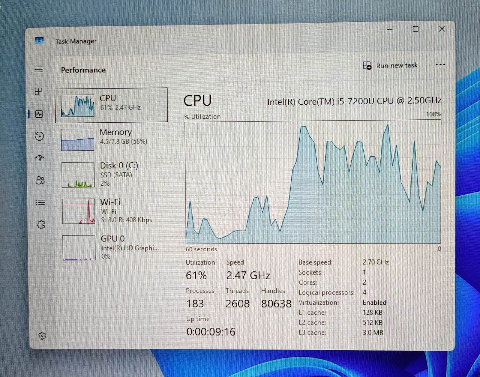 DELL 17.3″ FHD Laptop DVD-RW 500GB SSD 8GB RAM Intel i5-7200U New Battery Win 11