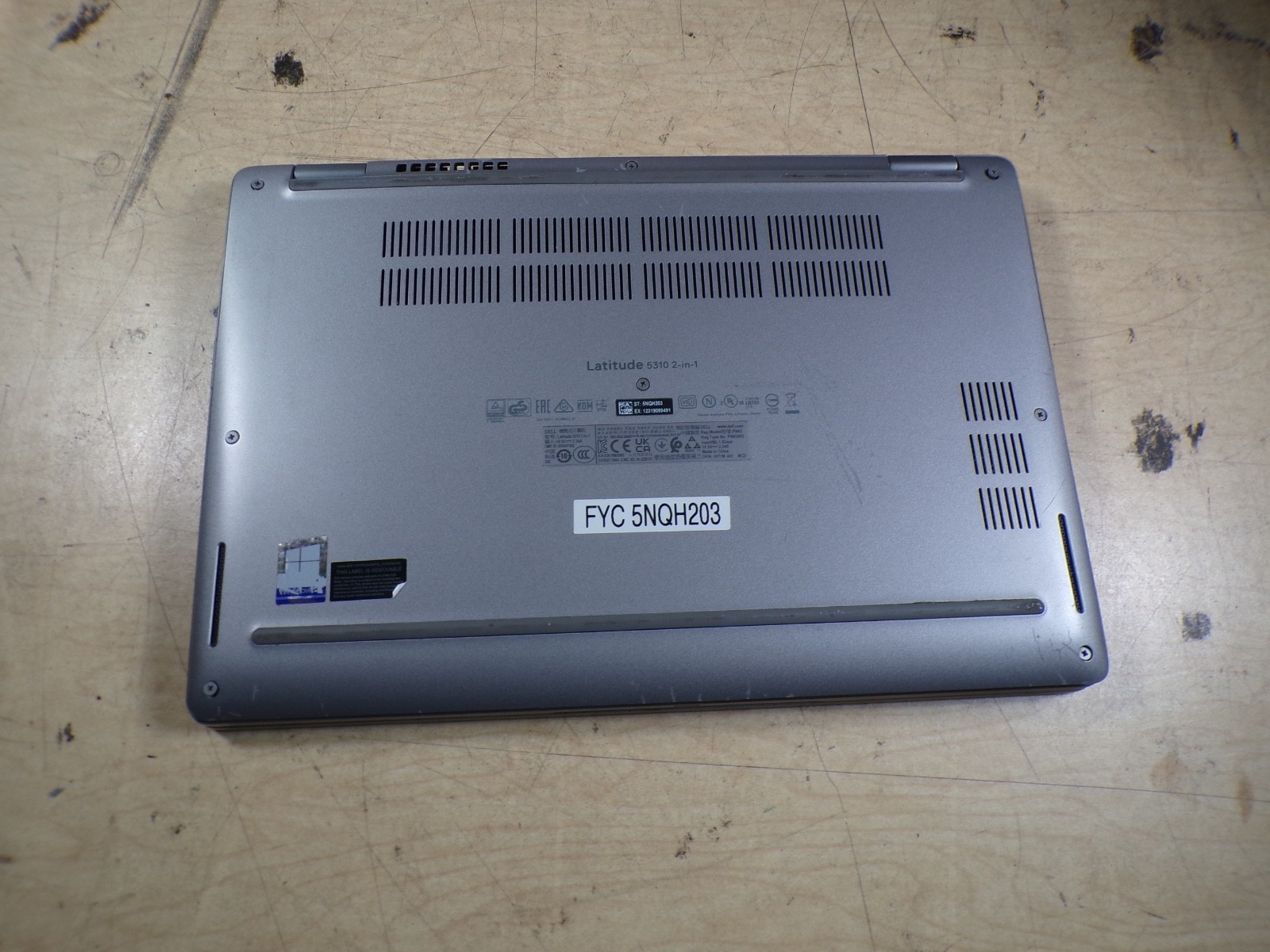 DELL LATITUDE 5310 2 IN 1 INTEL CORE I5-10210U 1.60GHZ 16GB RAM **NO HD/ NO CADD