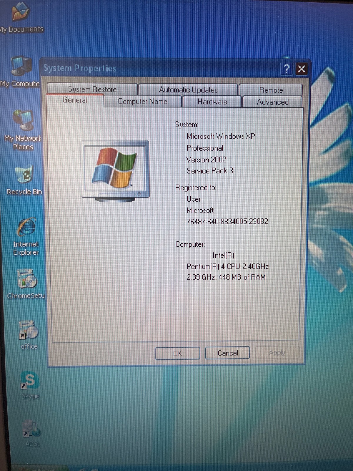 Grade A🔥 Compaq Presario 2500 DK562A Laptop P4 2.4GHz 448MB 60GB Windows XP SP3
