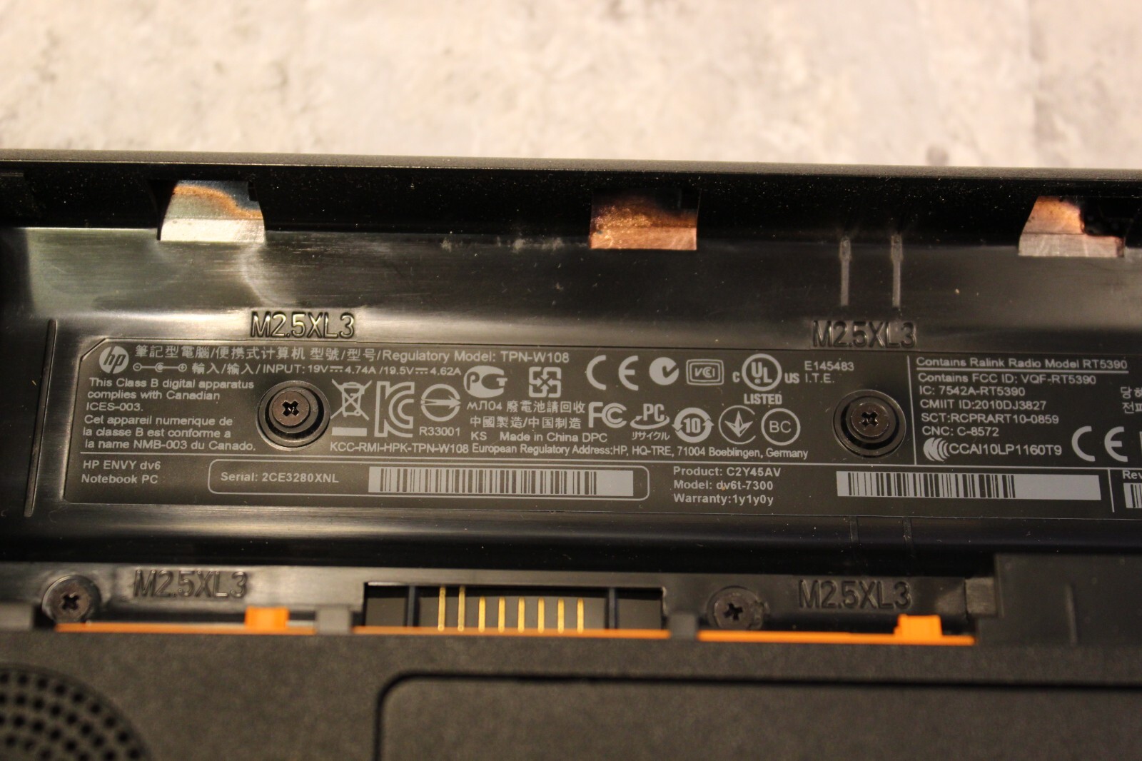 HP ENVY dv6 1TB HDD Win 10 12GB i7-3630QM@2.4GHz CPU 1 Row Bad Pixels