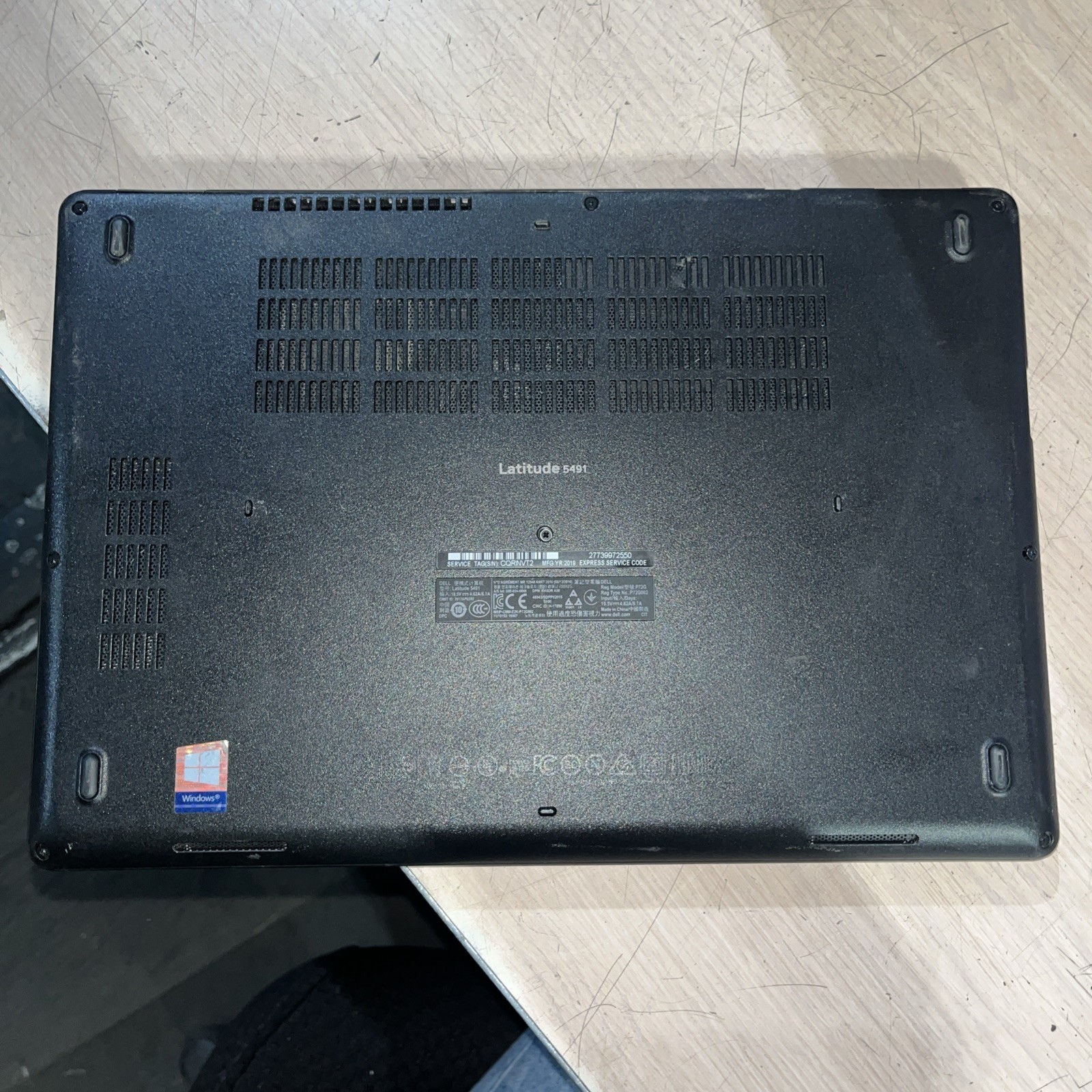 DELL LATITUDE 5491 INTEL CORE I7-8850H 2.60GHZ 8GB RAM NO HD