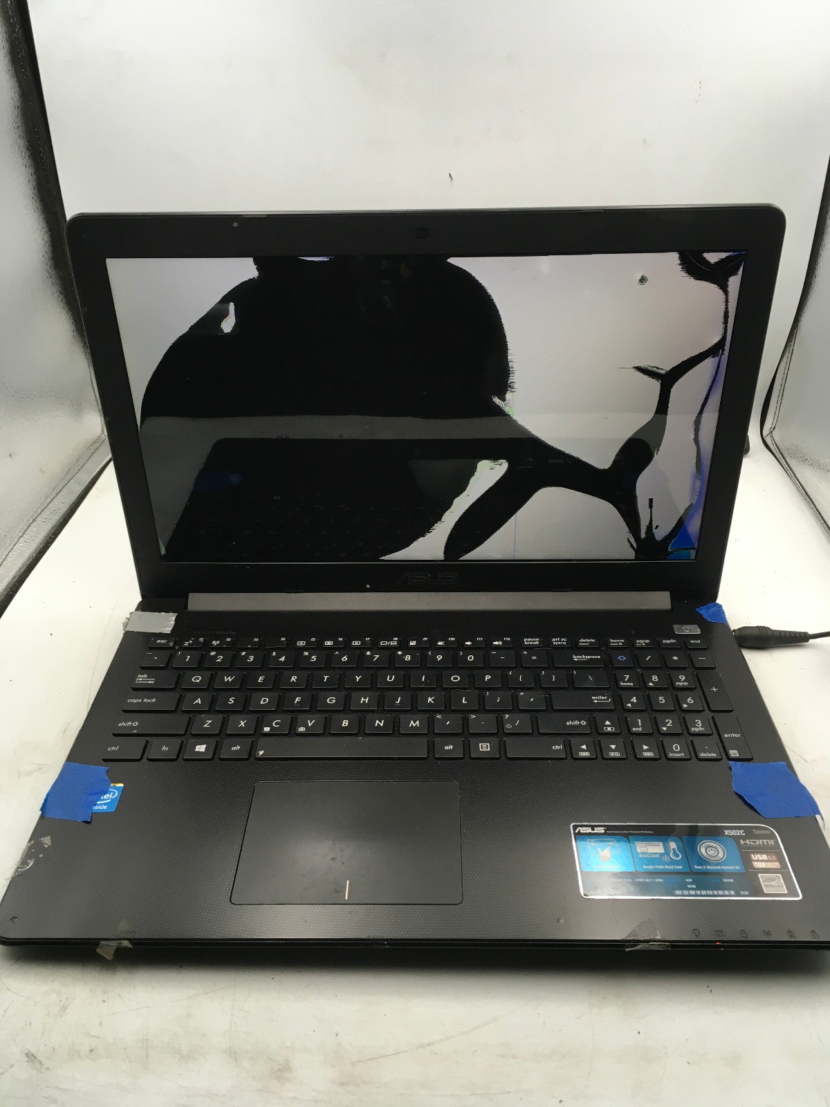 ASUS X502C – FOR PARTS/REPAIR – INTEL DUAL CORE 1.5GHZ – 4GB RAM – READ DESC -BB