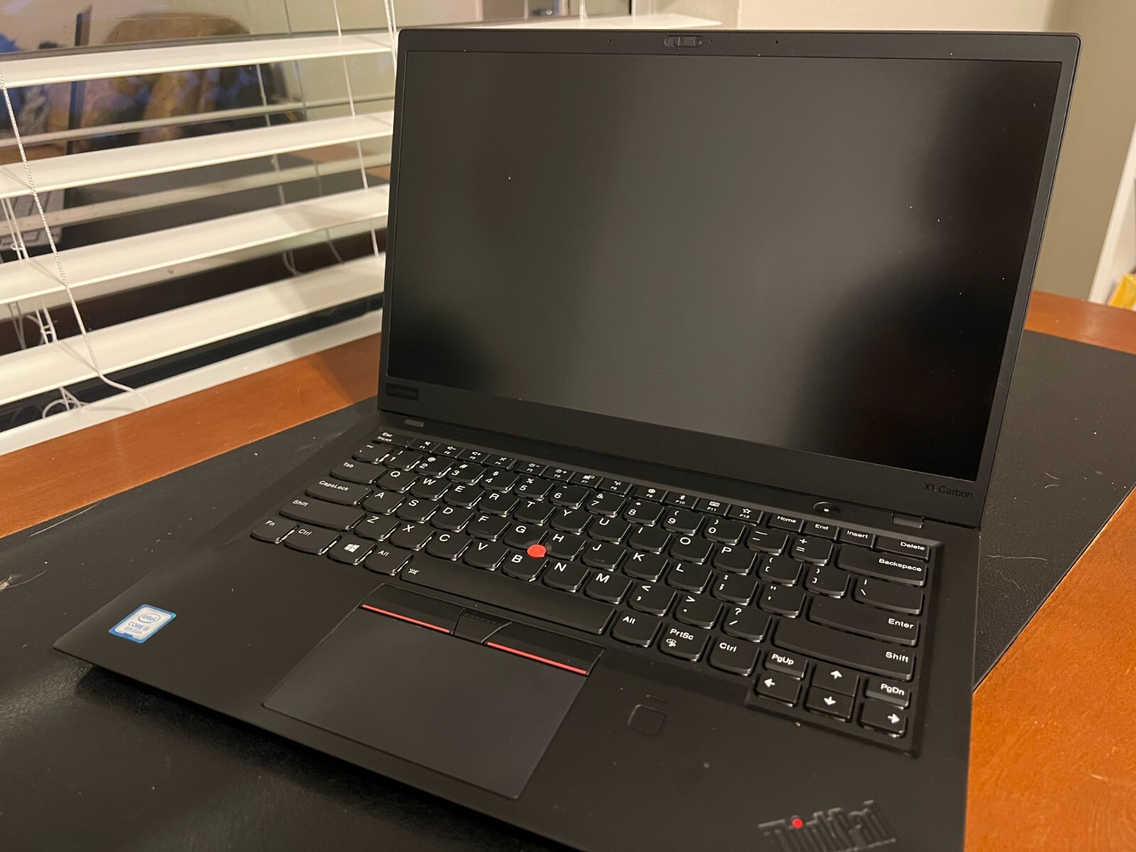 Lenovo ThinkPad Black, Intel Core i5-8250U, RAM 8 GB, 64-bit OS (NEVER USED)