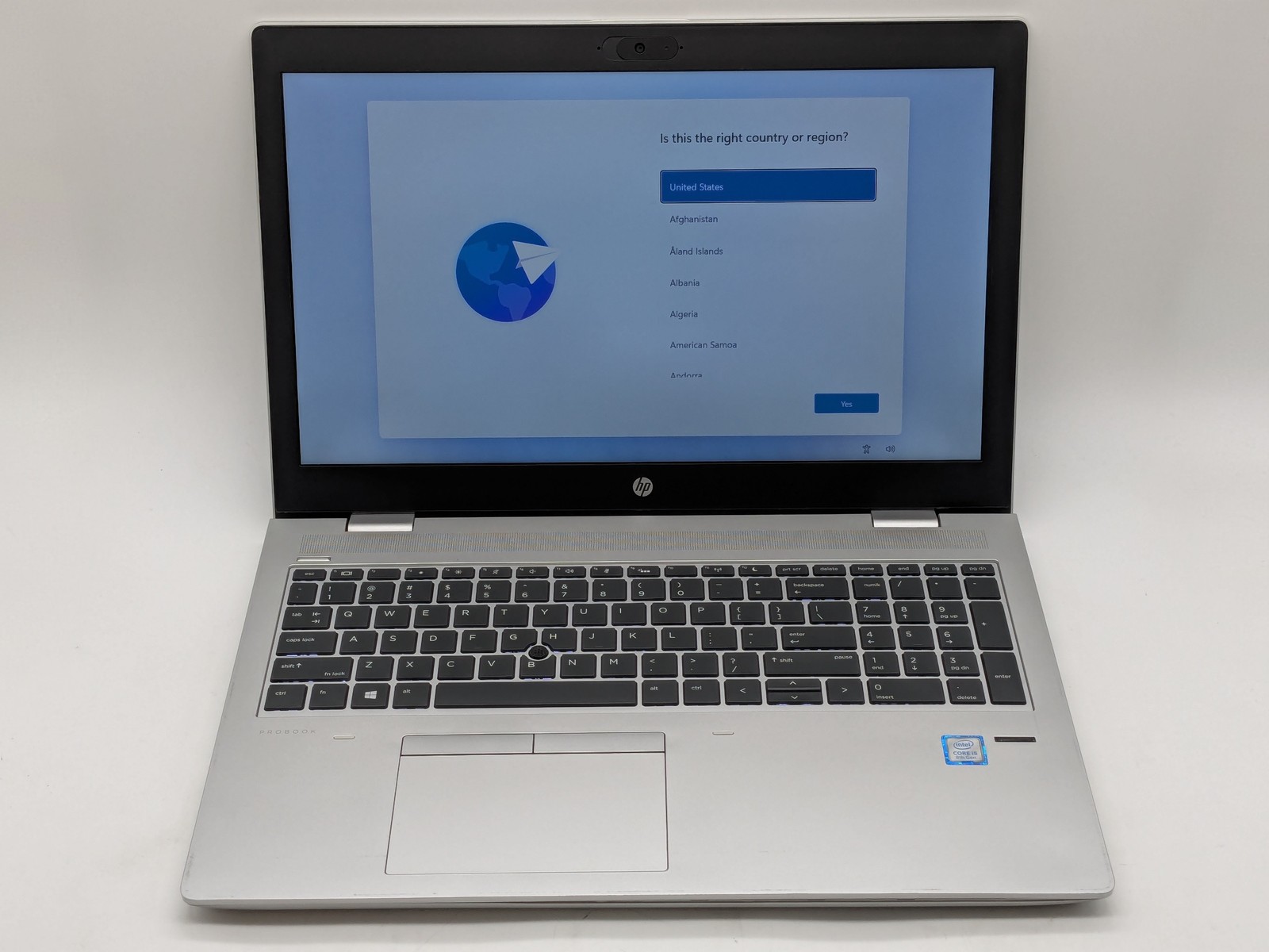 HP Probook 650 G4 15″ HD I5-8250U 256GB SSD 16GB W11P Webcam Backlit FPR *READ*
