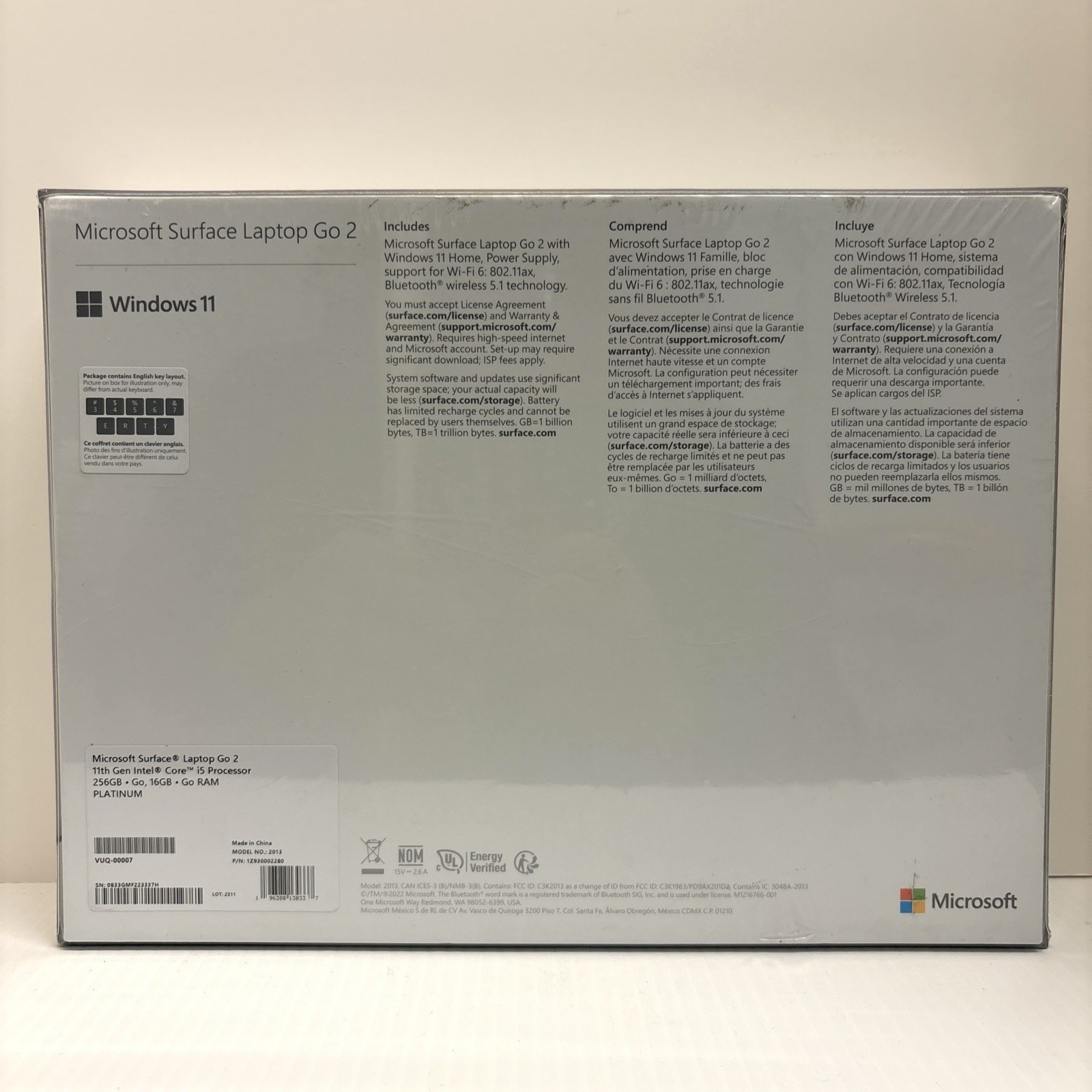Microsoft Surface Laptop Go 2 12.4″ (256GB SSD, Intel Core i5 11th Gen., 2.40…