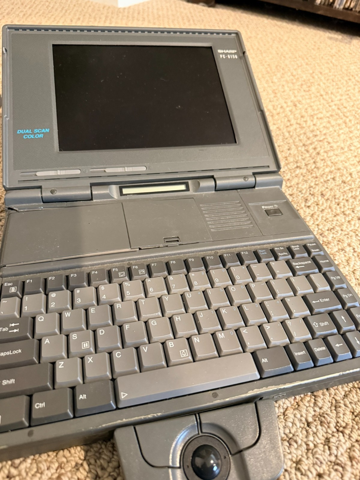 Vintage Sharp Notebook PC 8150 Used , Works Modem , Hard Drive PC Card Slot
