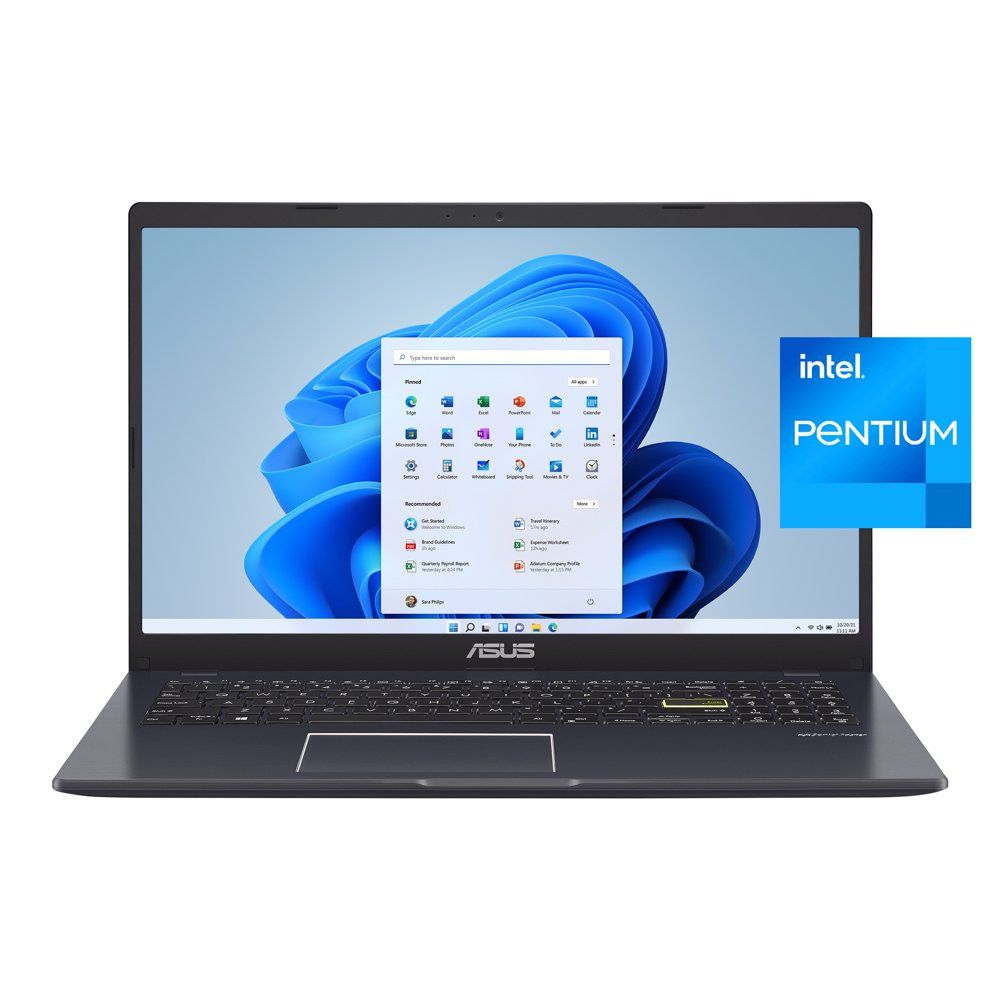 ASUS 15.6″ FHD Laptop, Intel Pentium, 4GB RAM, 128GB Emmc, Windows 11 Home in S