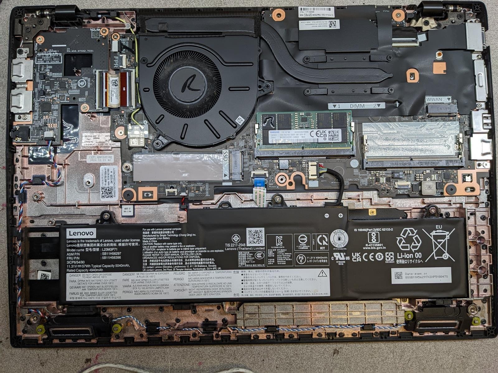 LENOVO THINKPAD L16 ULTRA 5 135U @ 1.1GHz, 16GB RAM, NO HDD