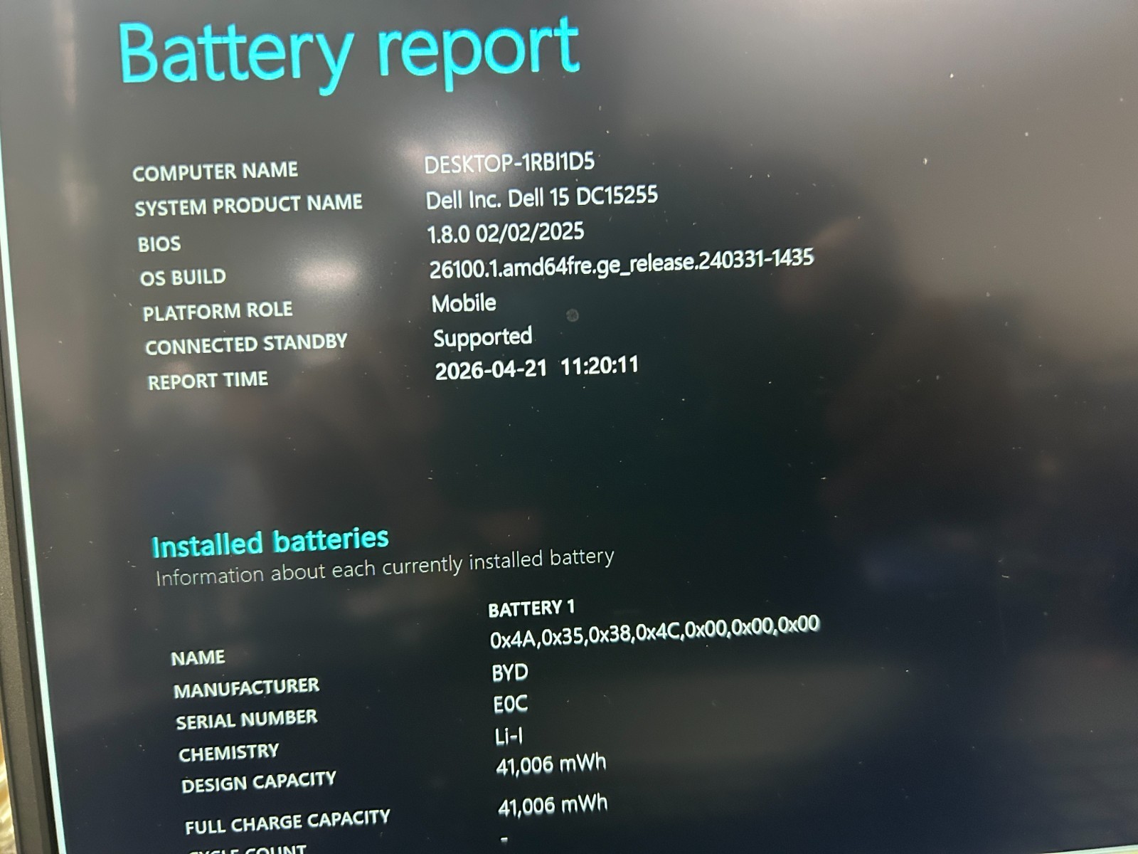 DELL 15 DC15255 G8MK9, AMD Ryzen 7 7730U, 2.00 GHz, 16 GB RAM 512 GB NVMe
