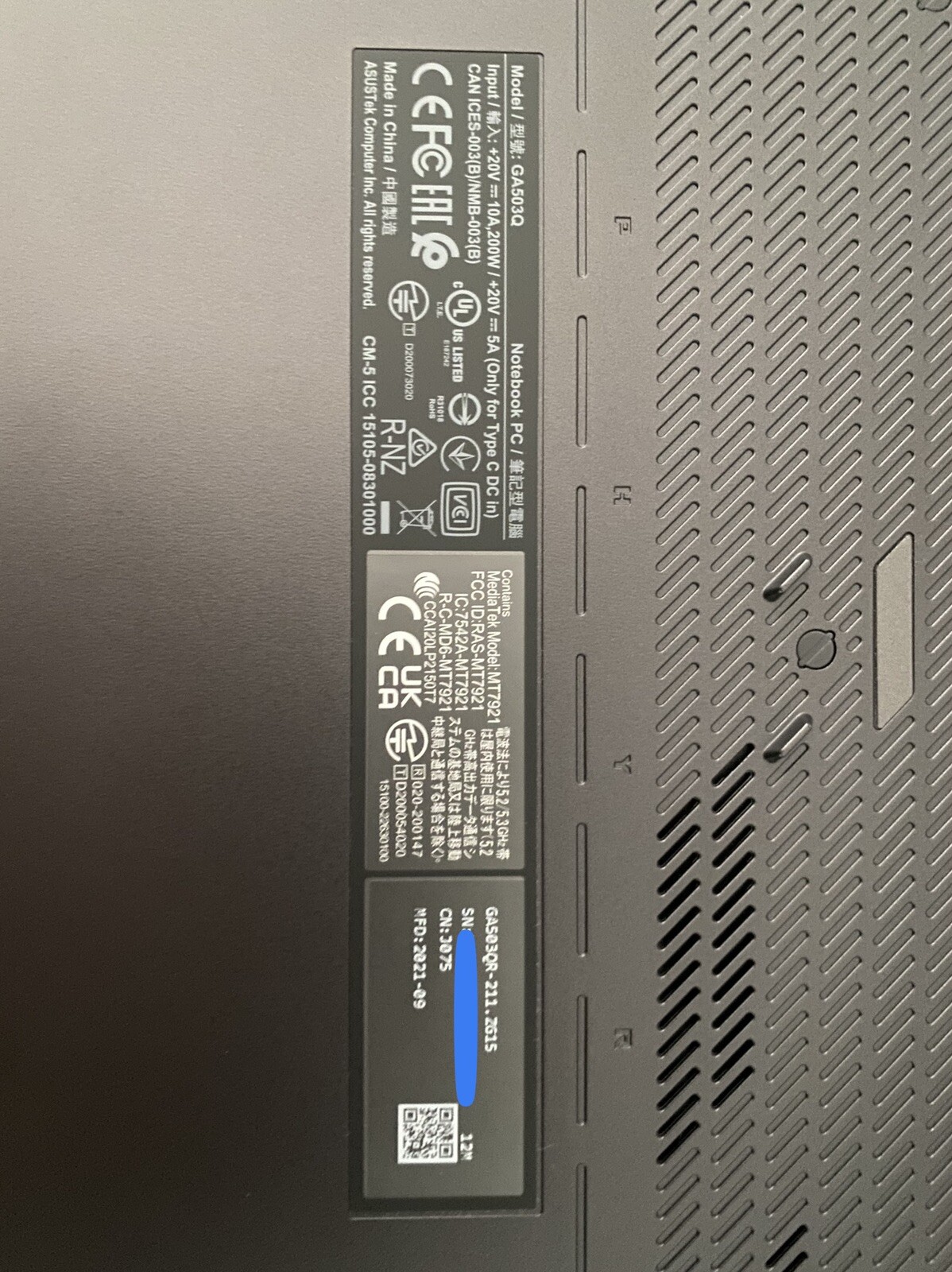 ASUS ROG Zephyrus G15 GA503QR 15.6″ (1TB SSD, AMD Ryzen 9 5000 Series, 4.50 GHz,