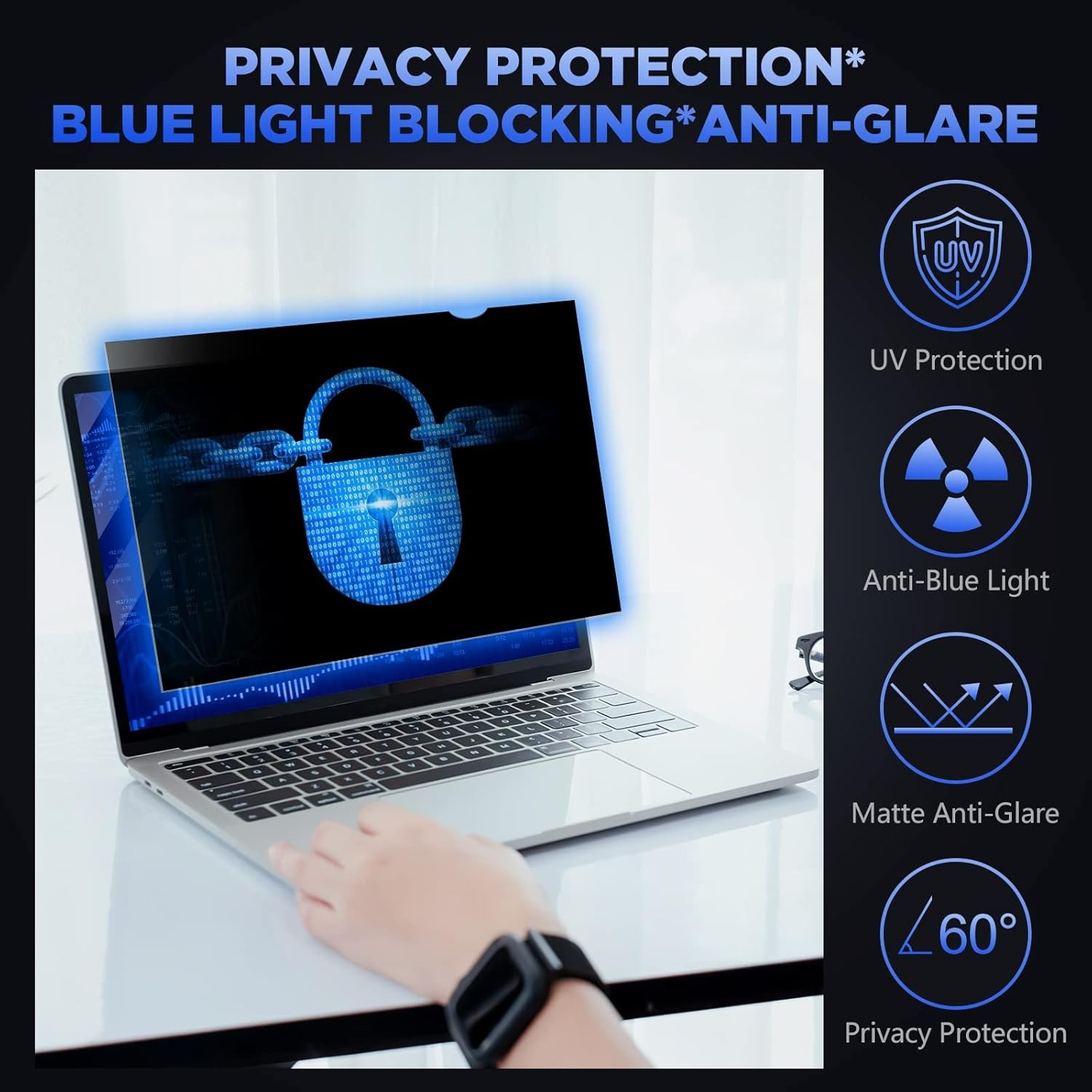 15.6″ Privacy Filter Screen Protector for 15.6 inch Widescreen Notebook Laptop