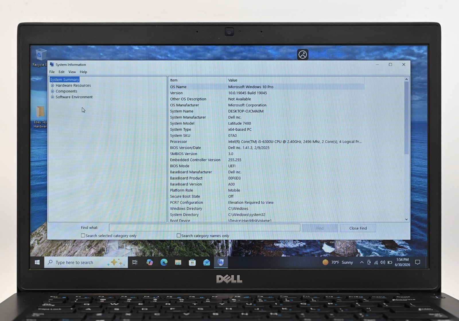 Dell Latitude 7480 i5-6300 2.4GHz 8GB RAM 128GB SSD Windows 10 Pro