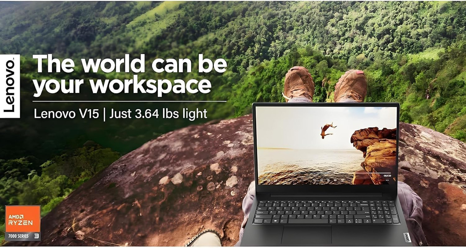 2026 New V15 Laptop for Student & Business, Powerful AMD Ryzen 3 7320U (Beat I7-