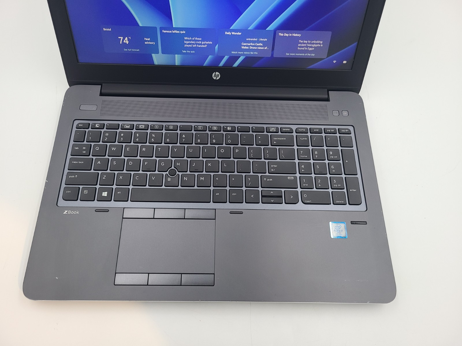 HP zBook 15 G4 i7-7820HQ 2.90GHz 16GB Ram 512GB SSD Win 11 Pro
