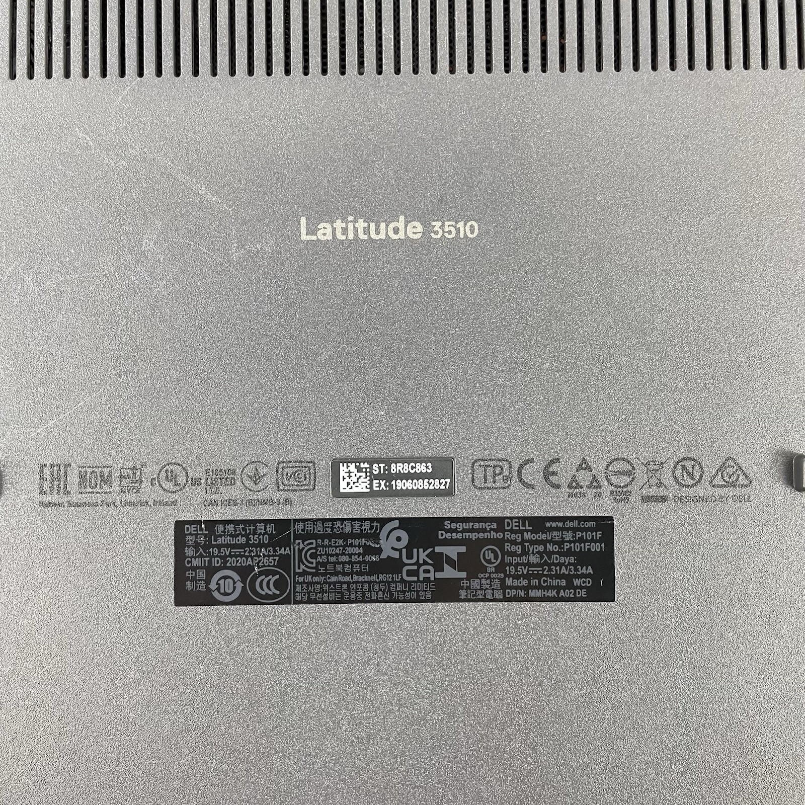 Dell Latitude 3510 15.6″ i5-10210U 1.60 GHz 8 GB RAM No SSD/OS/AC – Bad Edge