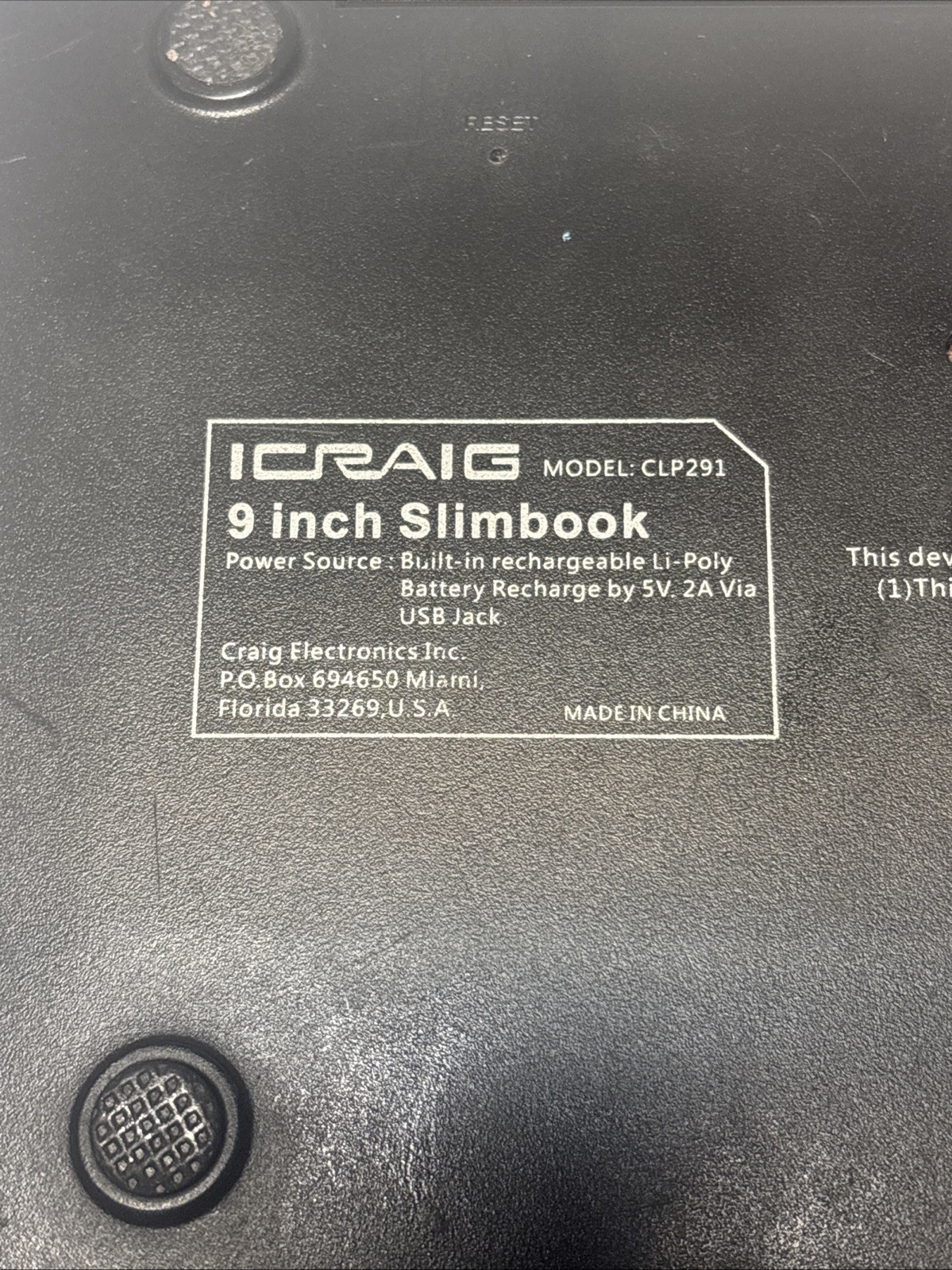 Icraig Model CLP291 Dual Core Android 4.4.2 4GB Slimbook Read Description