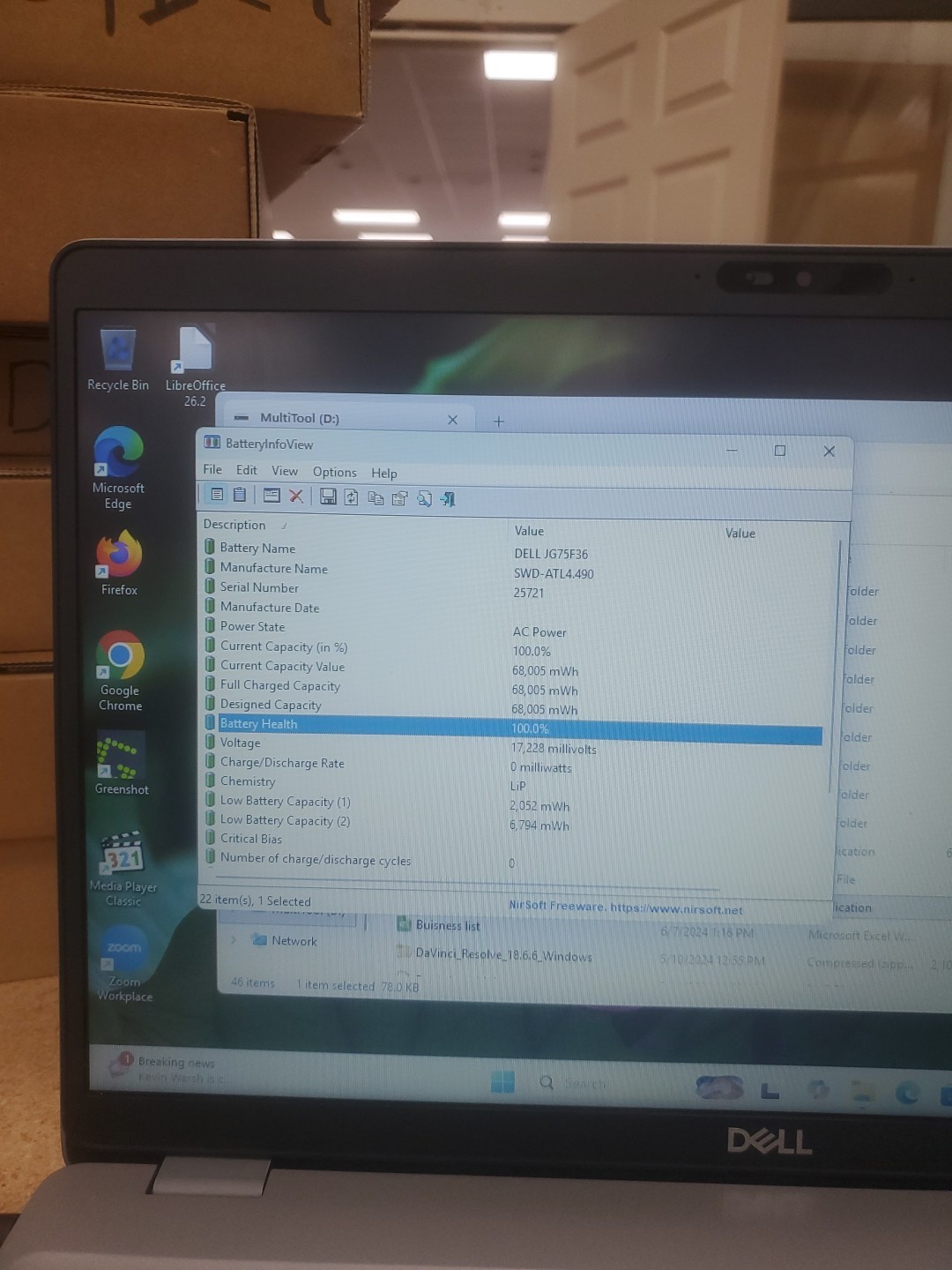 Dell Precision 3550 Laptop – i5-10310U 8GB 256GB SSD 15.6″ 051326-3