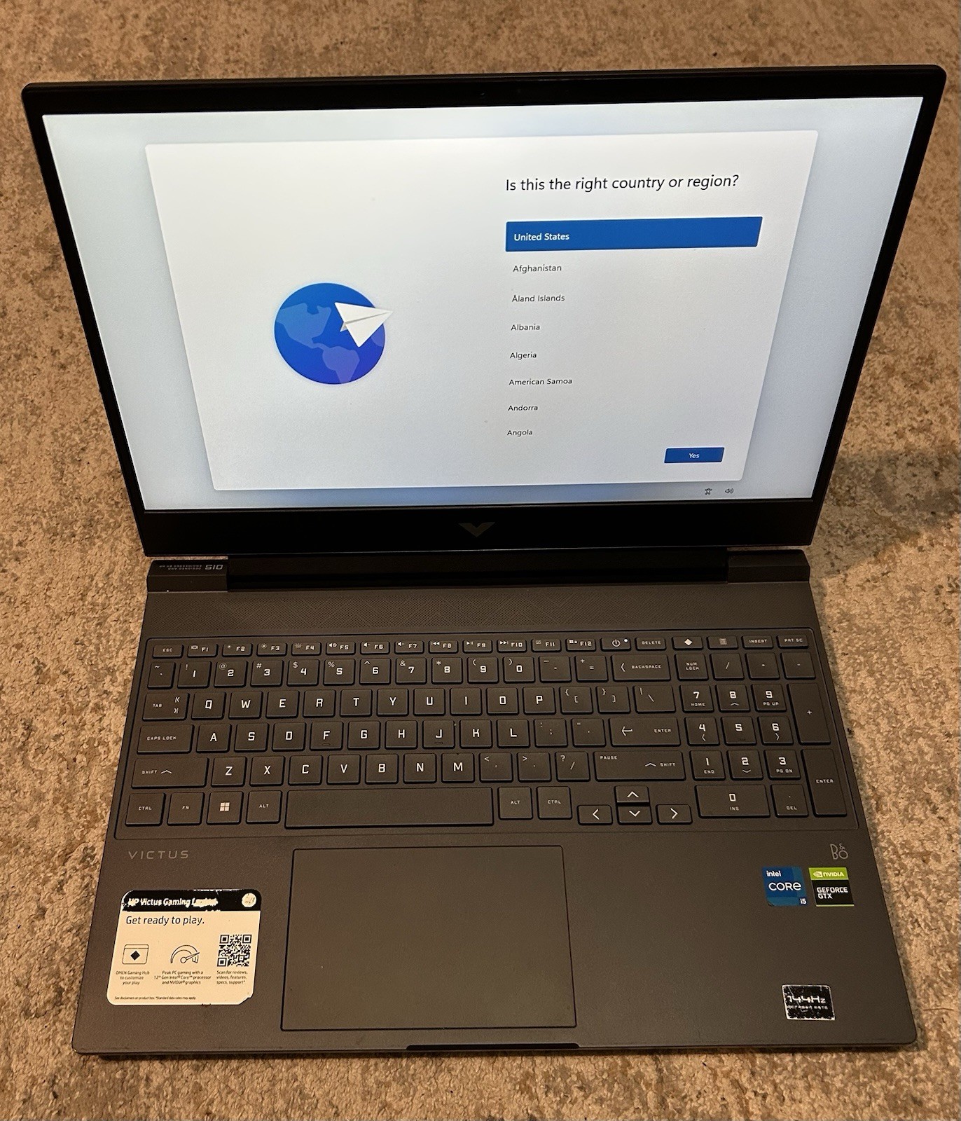 HP Victus 15.6″ FHD Gaming Laptop i5-12450H GTX 1650 16 GB RAM 512GB SSD Win11