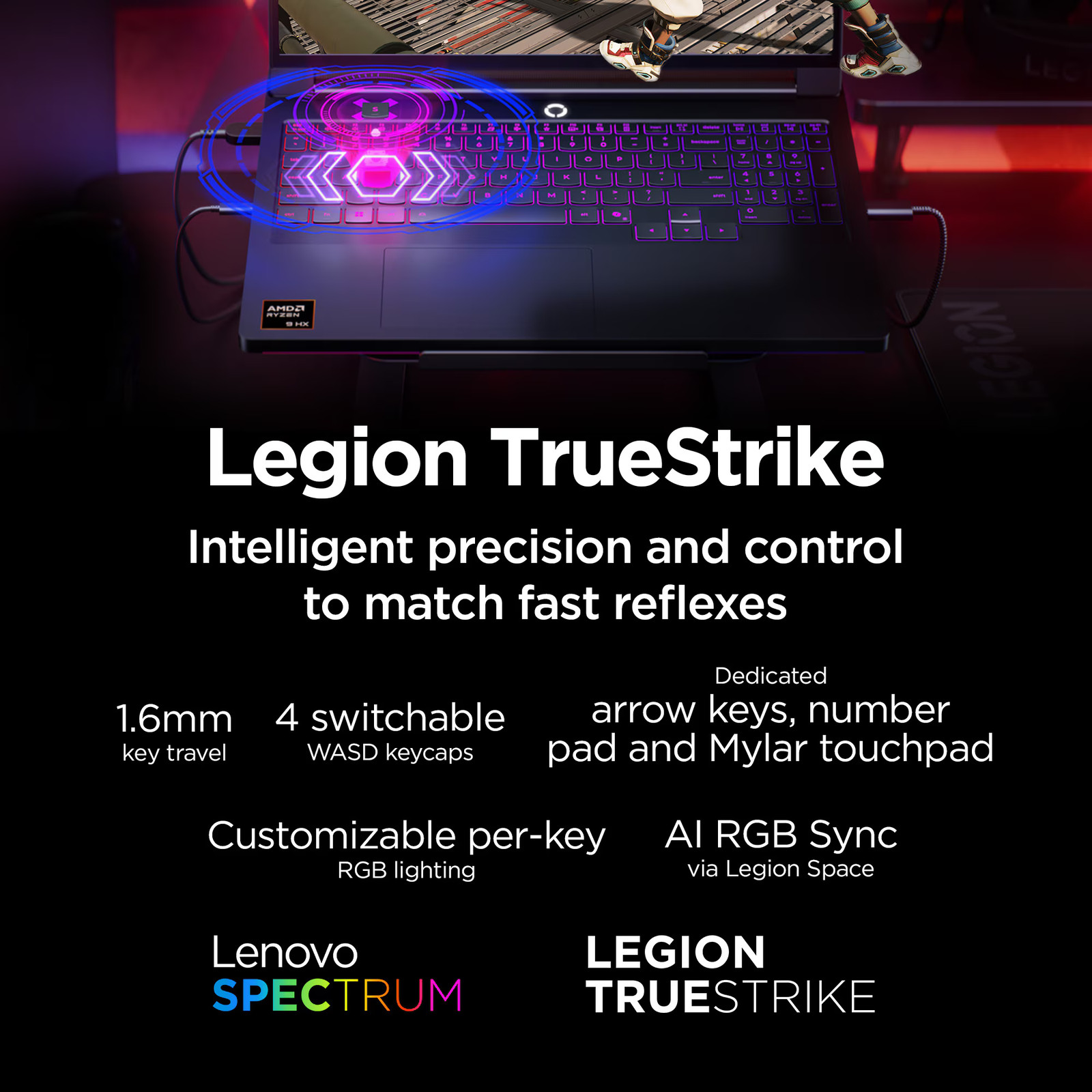 Lenovo – Legion Pro 7 16″ 3K OLED 240Hz Gaming Laptop – Ryzen 9 9955HX3D 2025…