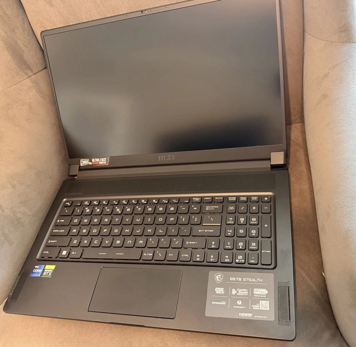 MSI GS76 Stealth 17.3” 360Hz Gaming Laptop i9-11900H RTX 3070 32GB 1TB SSD