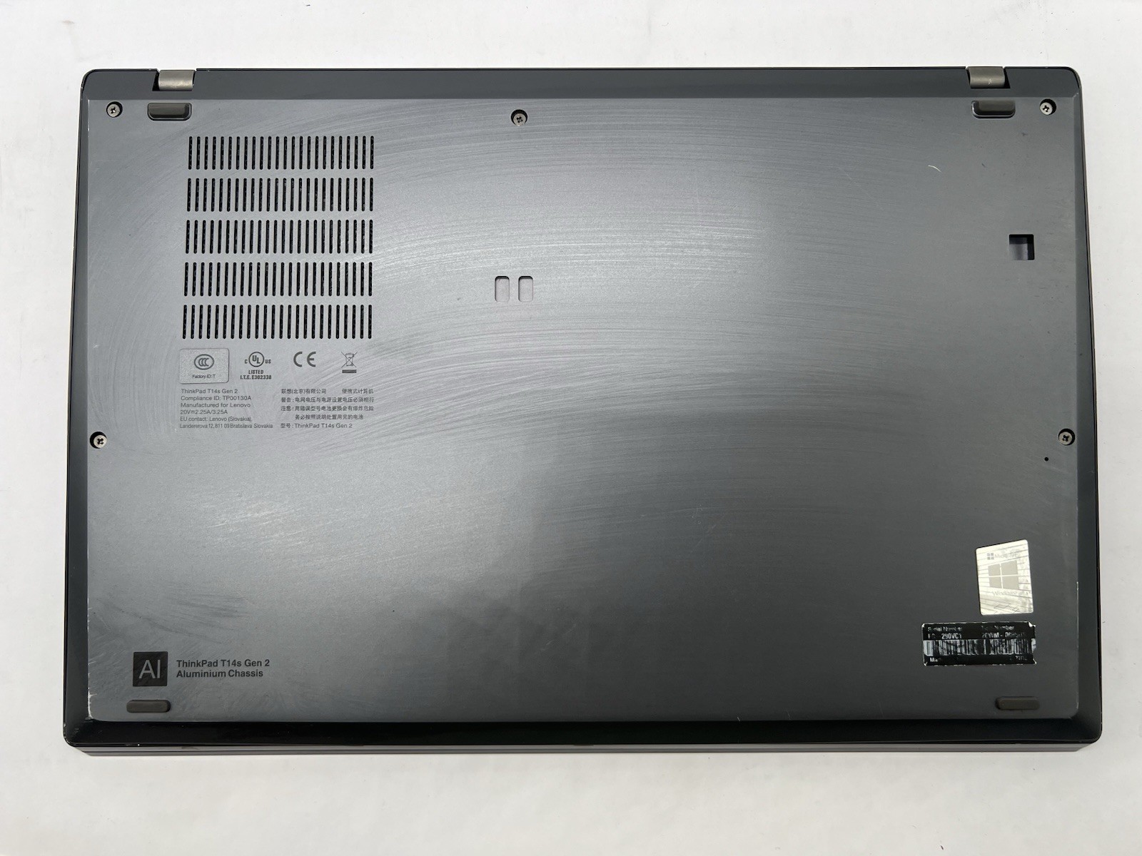Lenovo ThinkPad T14s Gen 2i, i5-1135G7, @ 2.40GHz, 8GB RAM-No HDD/OS/Charger