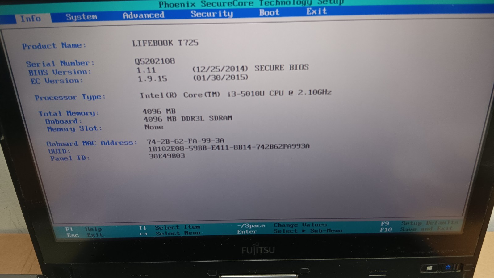 Lot of 4 Fujitsu LifeBook T726 T725 Laptops For Parts or Repair