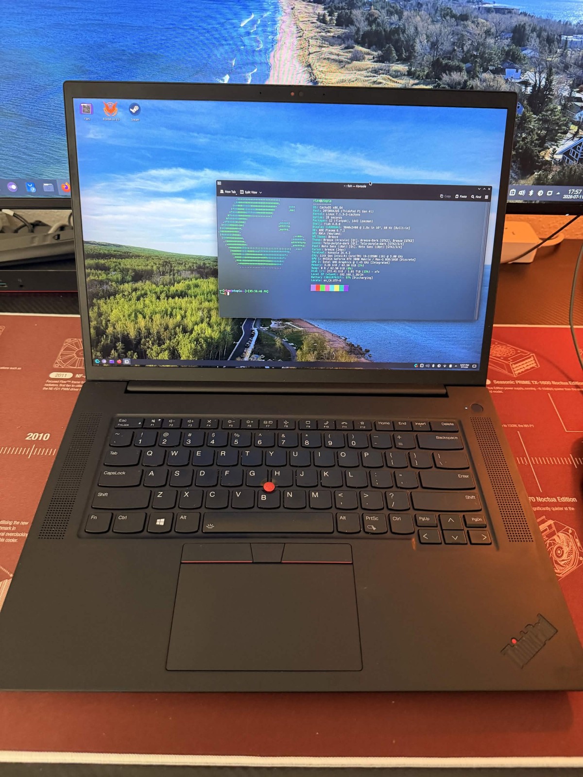 Lenovo ThinkPad P1 Gen4i, 4k UHD+ screen, 11th gen i9, RTX 3080, 64GB RAM, 2TB