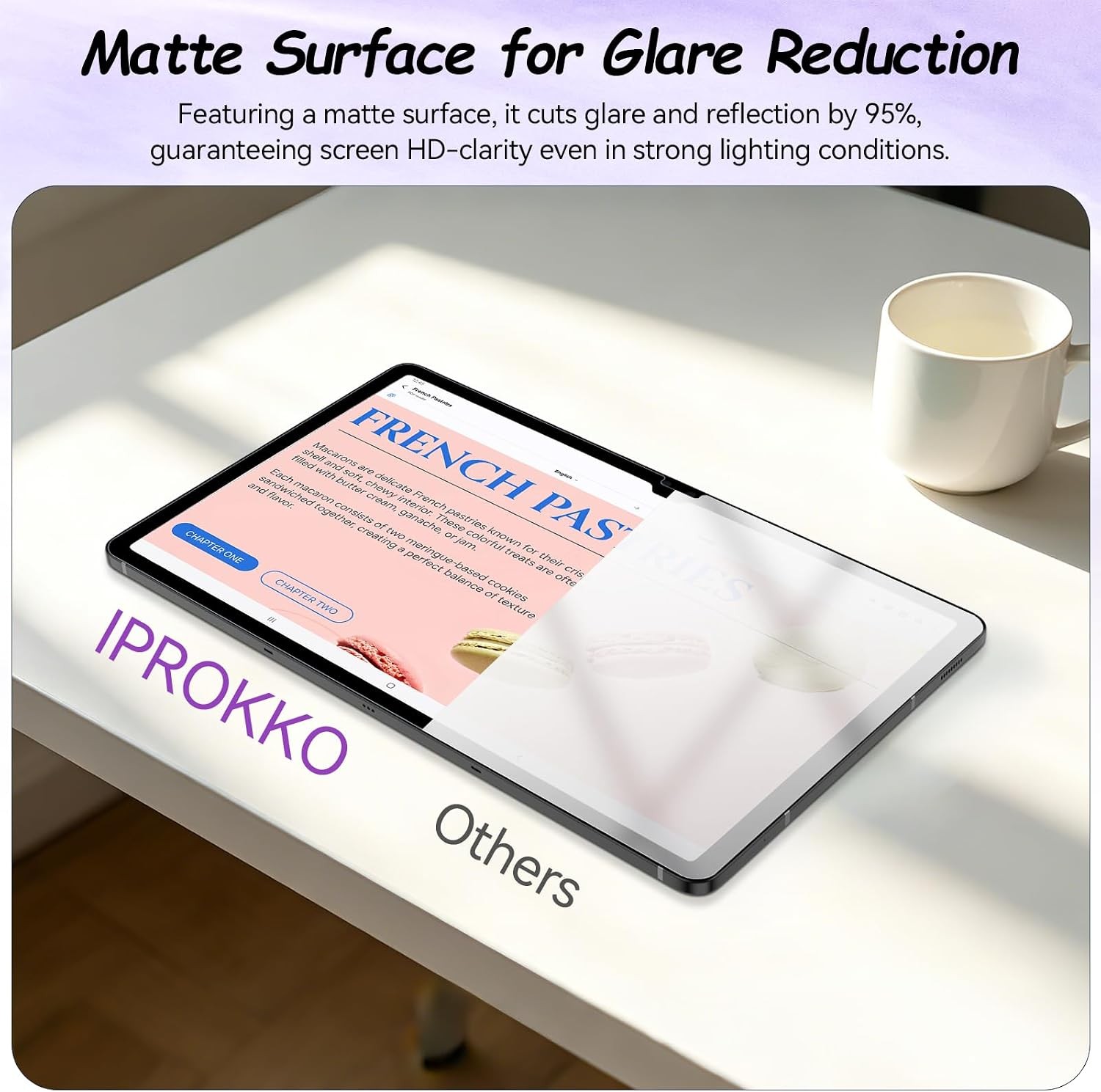 Matte Anti-Glare 2 Pack Screen Protectors for Samsung Galaxy Tab S10 Plus/S9 Plu