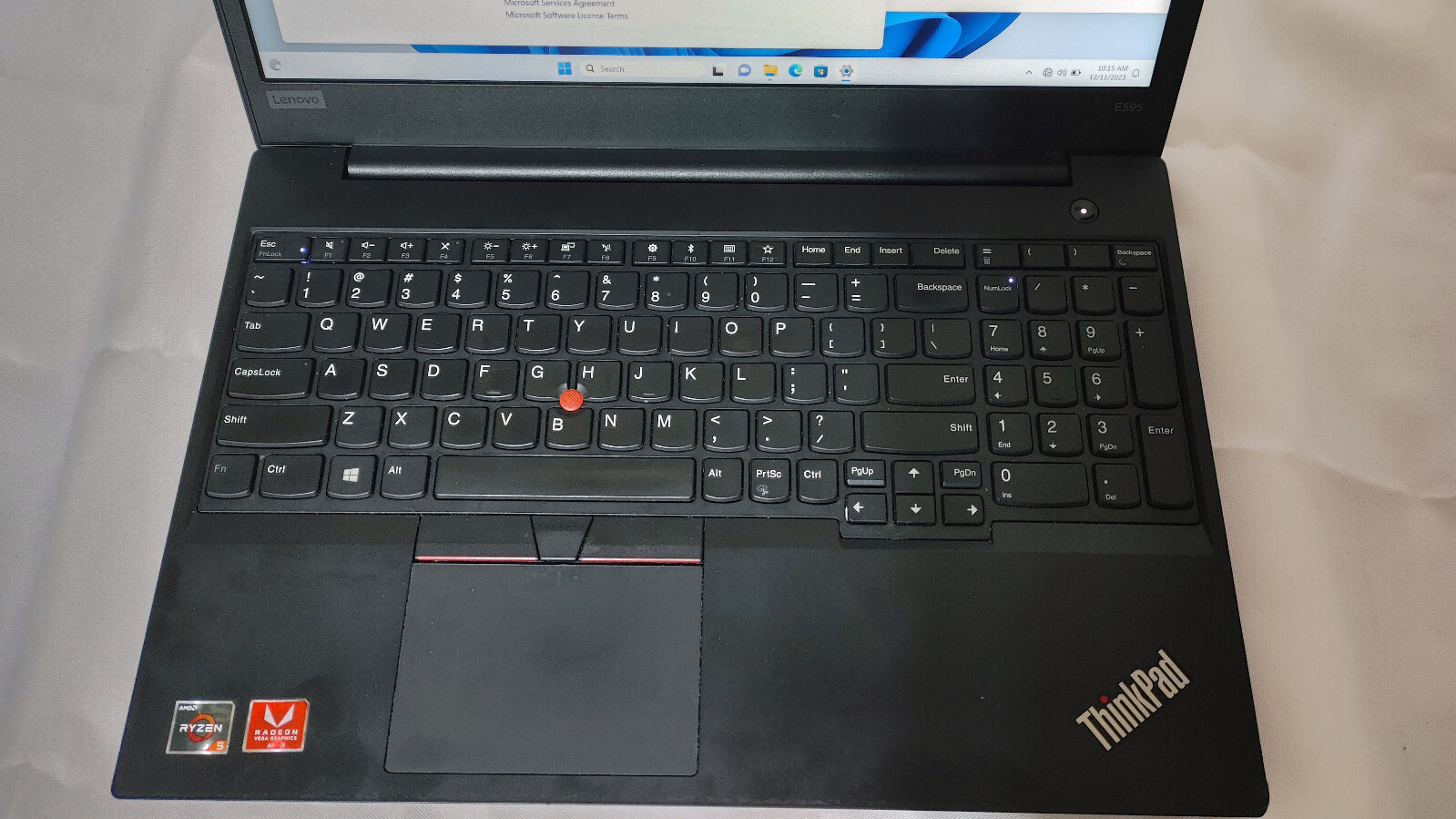 Lenovo E595 15.6″ Ryzen 5 3500U 16GB 512GB SSD. Windows 11 Re-freshed. #1-1