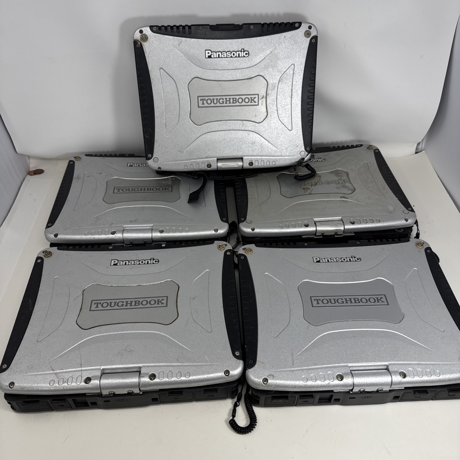 Lot of 5 Panasonic Toughbook CF-19 – UNTESTED- For Parts Unit AS IS