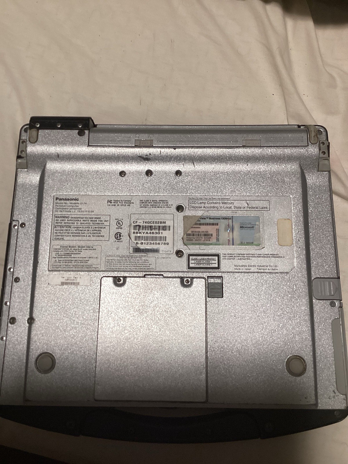 Panasonic Toughbook CF-74 14″ Core 2 Duo Touchscreen 2GB 120GB SSD Win 10 Rugged