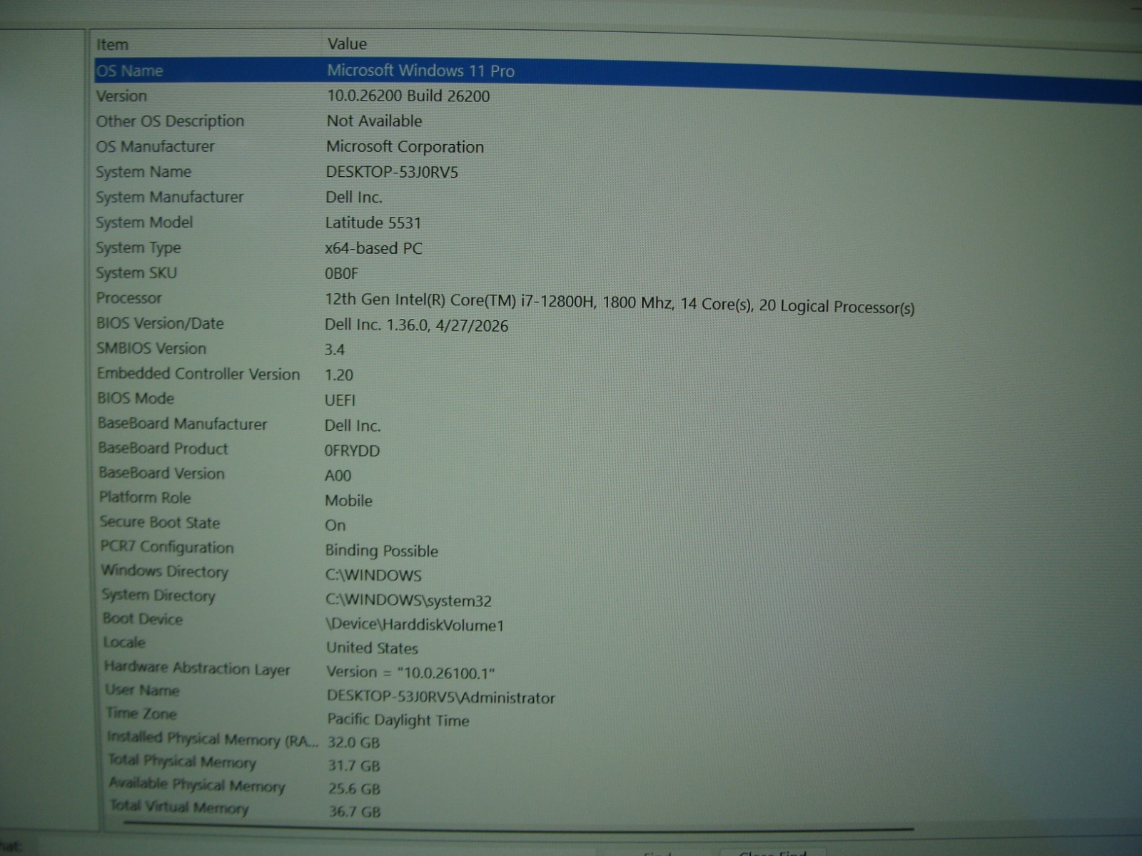 Dell Latitude 5531 15.6″FHD TOUCH i7-12800H max 4.8GB 32GB 512GB SSD EXL Battery