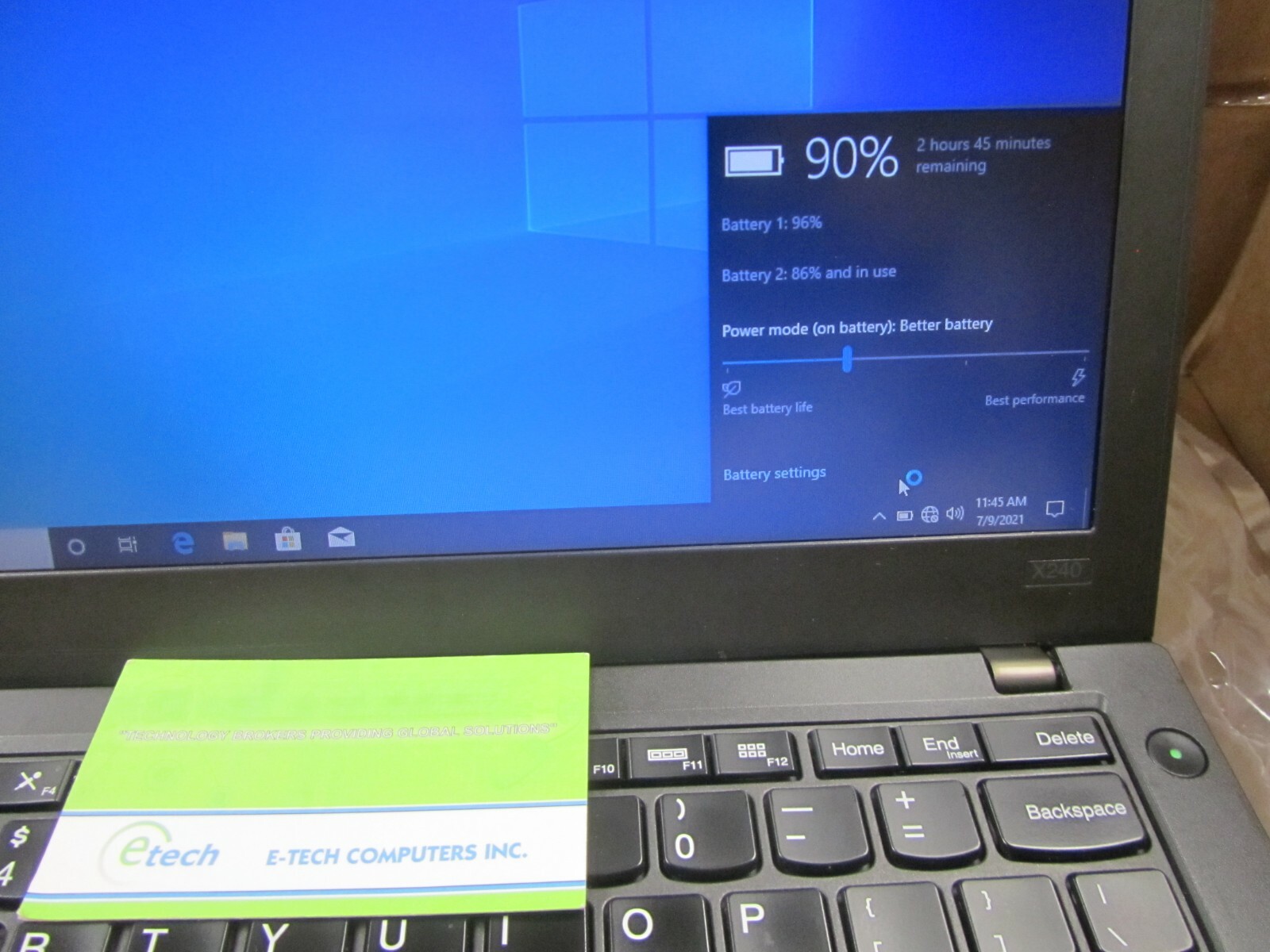 20AL008XUS ThinkPad x240 i5-4200U 8GB 16GB SSD + 500GB HD 12.5″ HD Display Win10