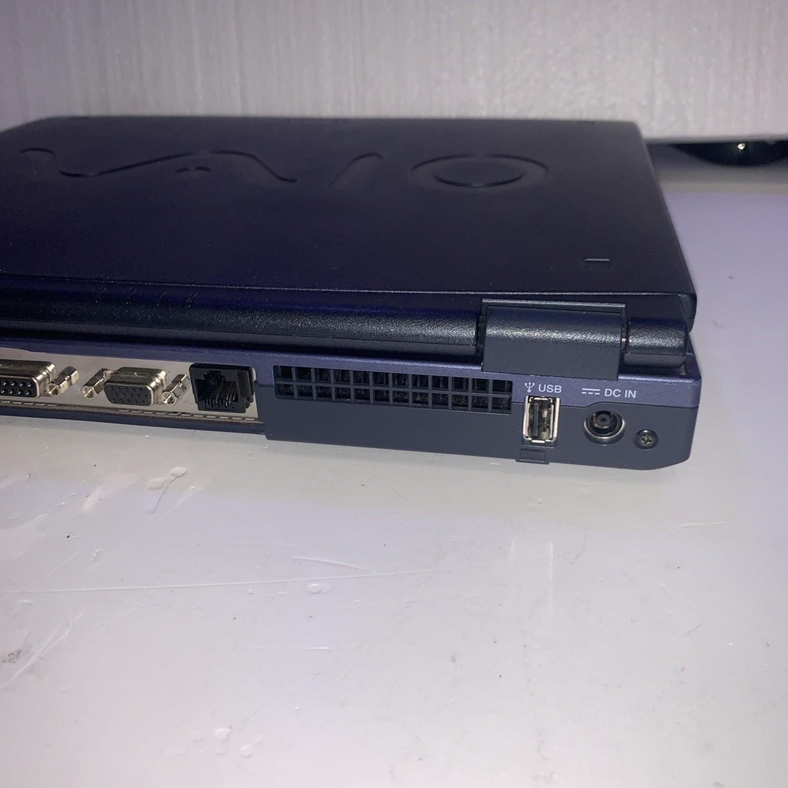 Sony Vaio PCG-9B3L AMD Athlon 4 1000MHz 256MB RAM 20GB HD Windows XP SP3