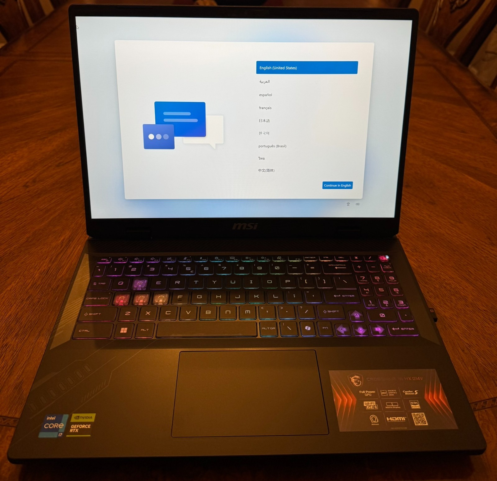MSI Crosshair 16 HX D14VGKG 16″ Gaming Laptop i7-14650HX 2.2GHz 64GB RAM 2TB RTX