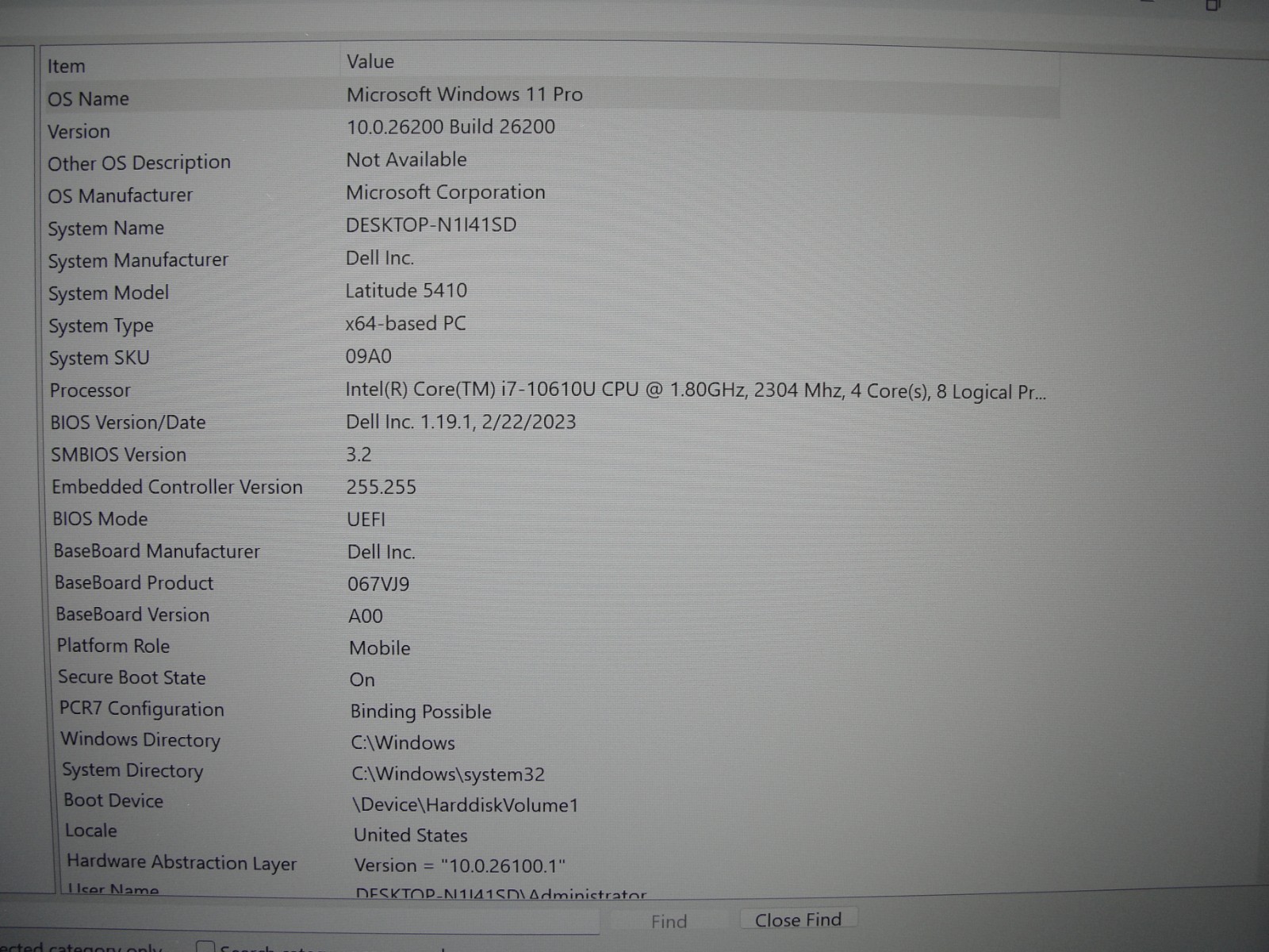 Dell Latitude 5410 Intel Core i7-10610U 1.8GHz 8GB FHD 512GB SSD Win11Pro+PA
