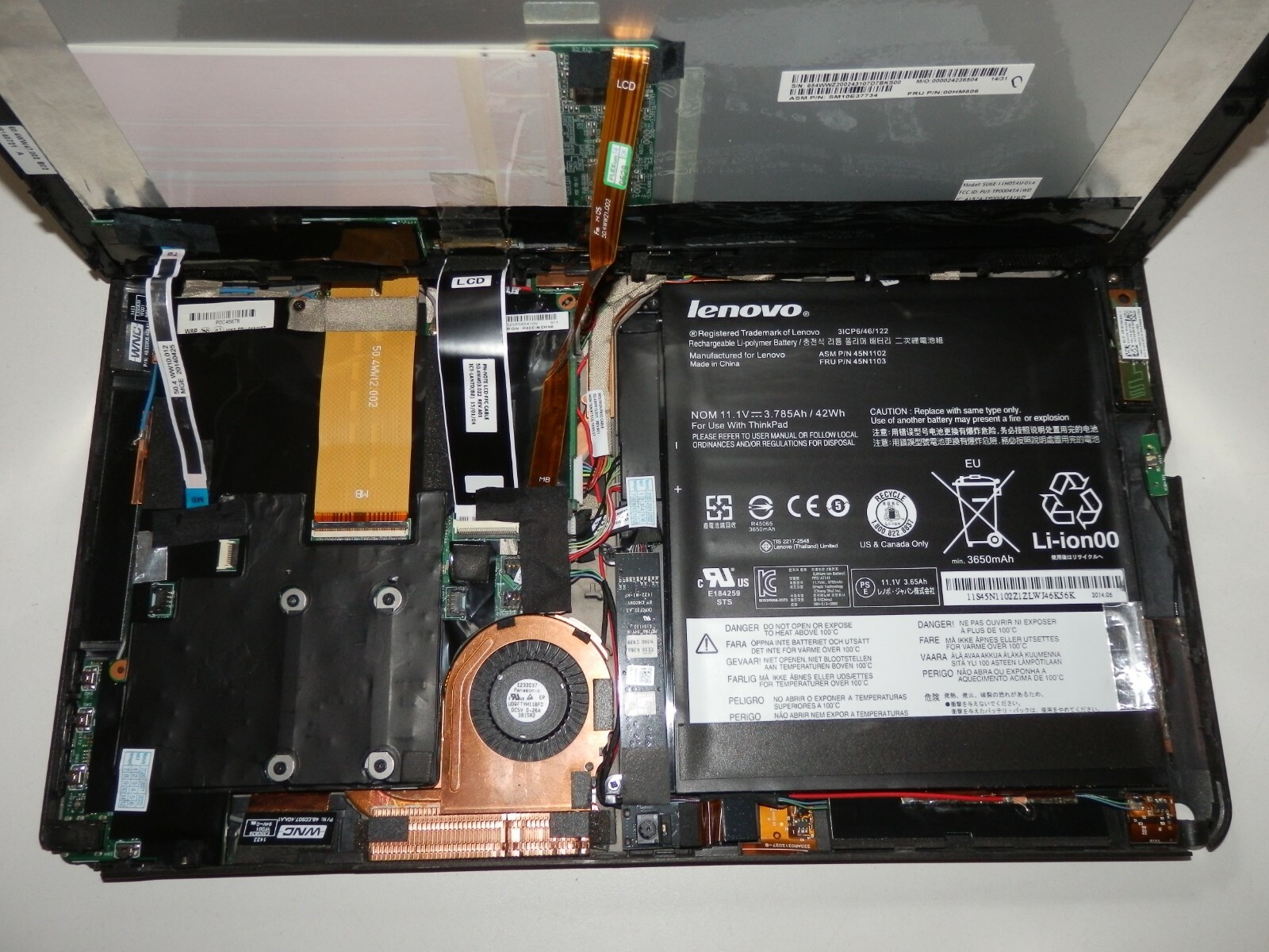 Lenovo ThinkPad Helix, Intel i5-3427U, 4GM Ram, 11,6″ Zoll 1920 x 1080 ohne SSD