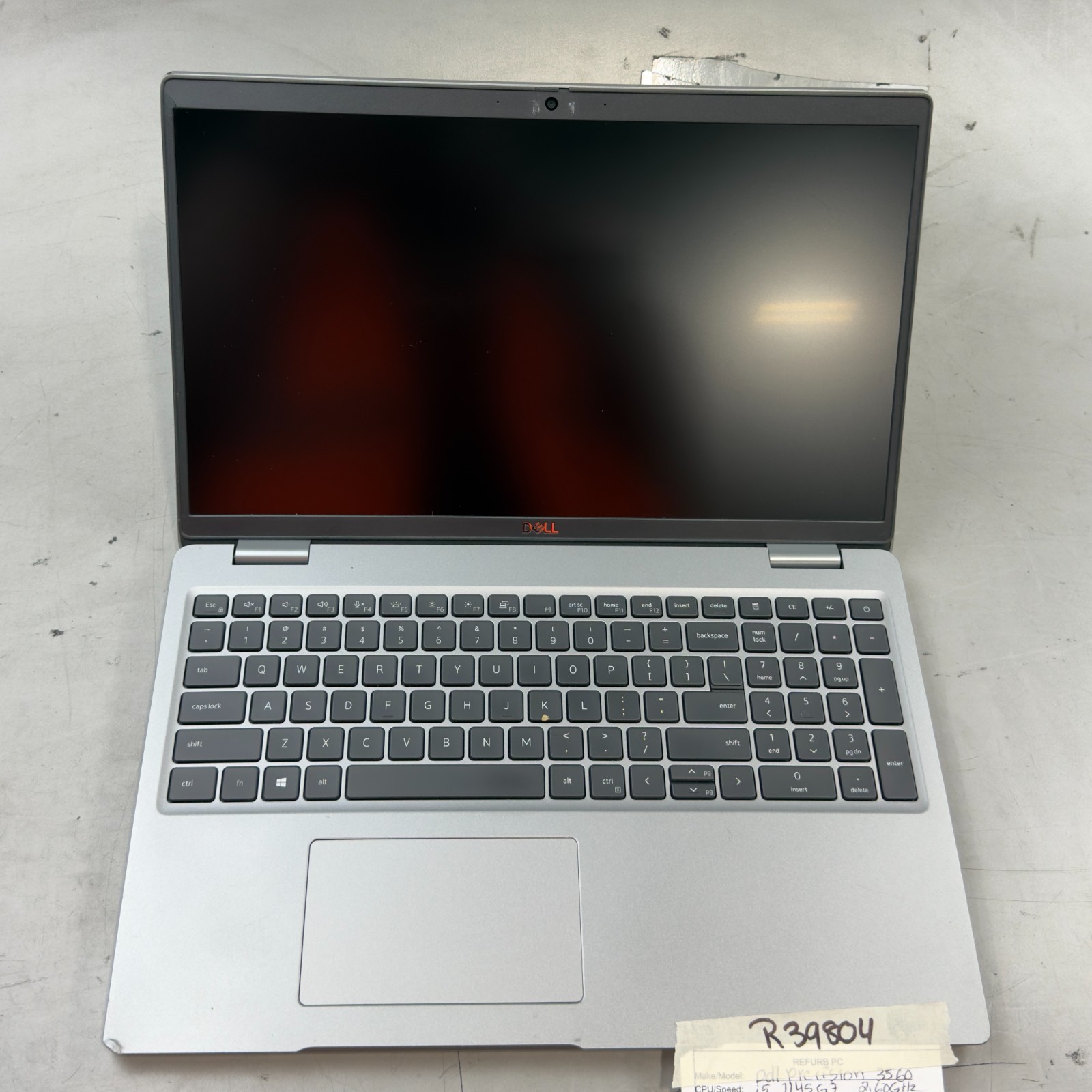 Dell Precision 3560 i5-1145G7 / 8GB RAM / Quadro T500 / NO SSD -RL6044