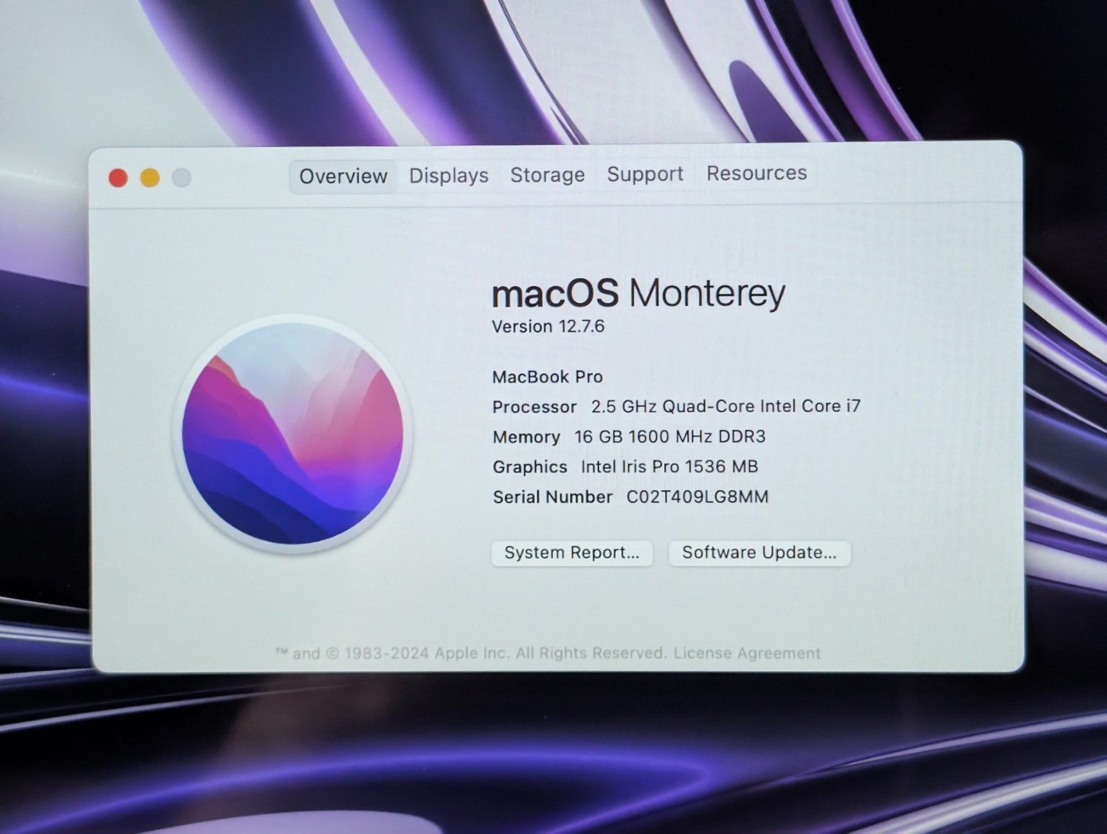 MacBook Pro 15 Retina Mid 2015 i7 2.5GHz 16GB RAM 512GB SSD Radeon R9 A1398