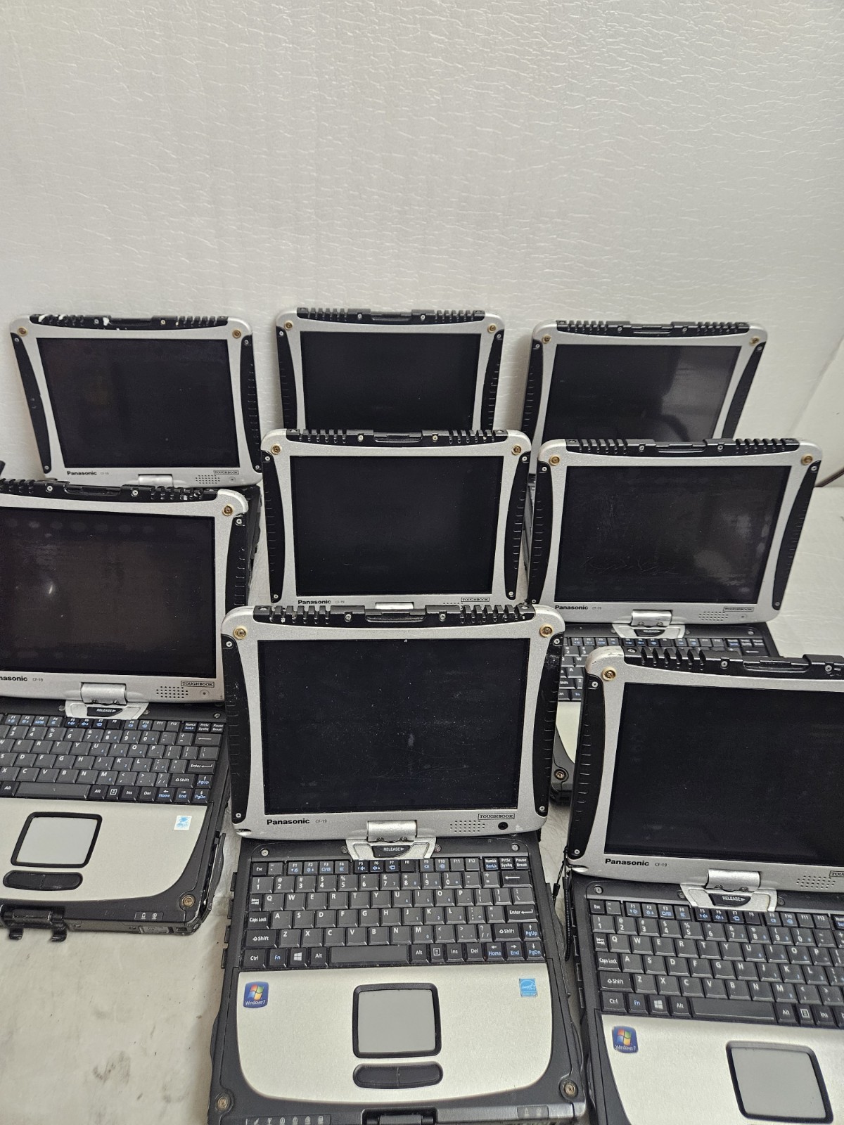 Lot Of 8 Panasonic Toughbook CF-19, i5-3610ME @ 2.7GHz, Tested Grade C