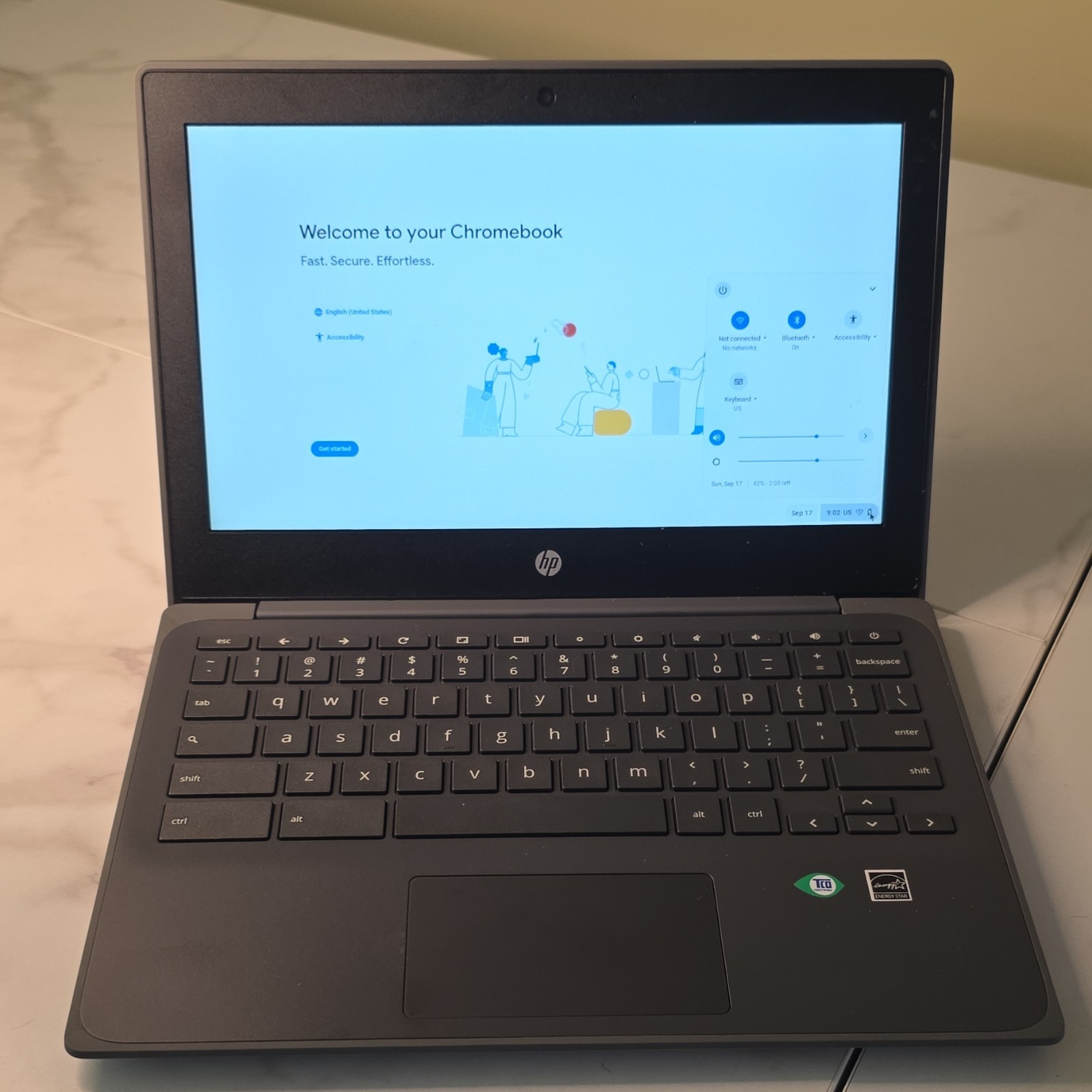 ​HP Chromebook 11A G8 EE – GOOD Condition-Includes Gumdrop Case-FOR PARTS/LOCKED